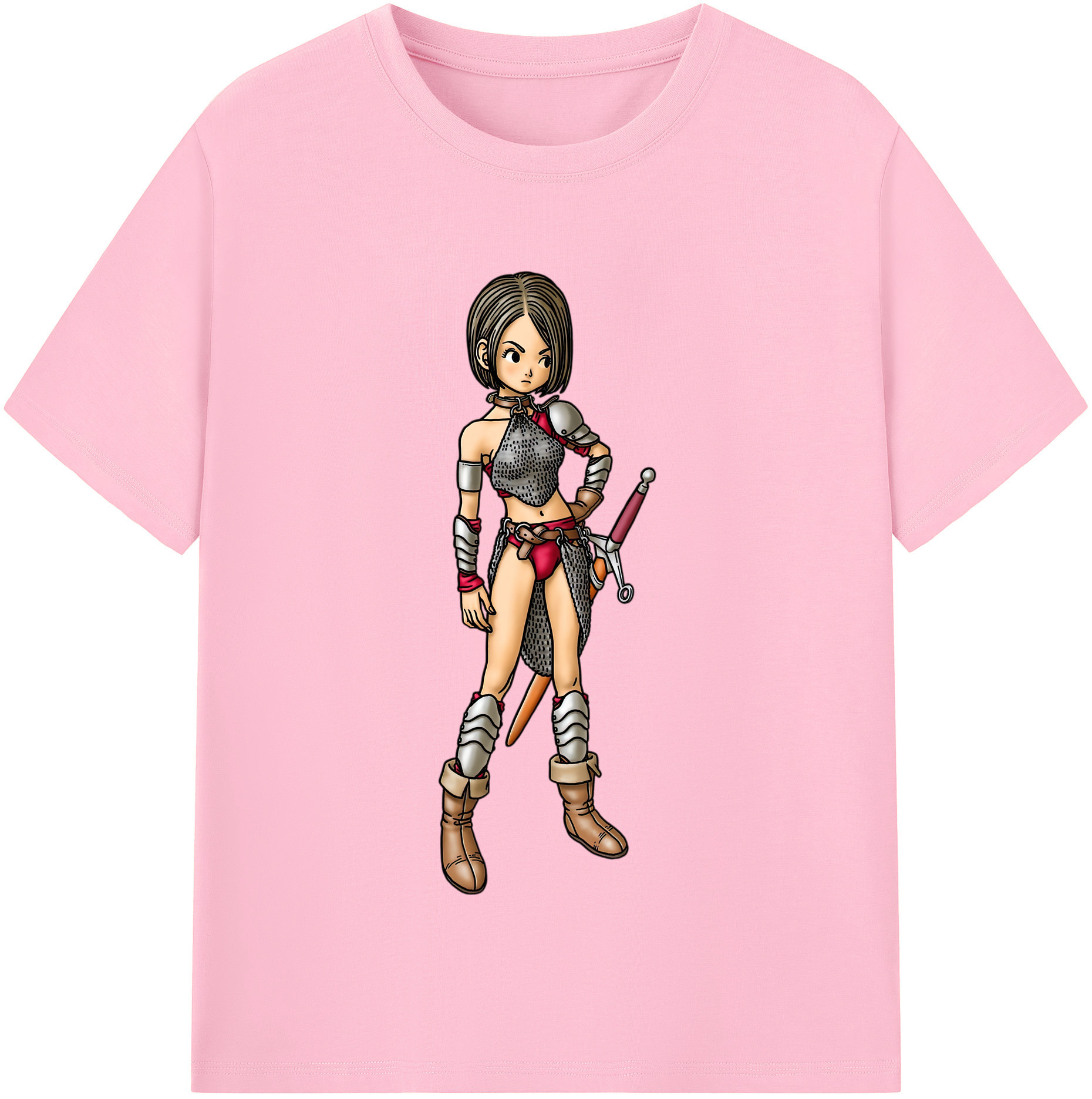 （画像用） ドラゴンクエスト Doragon Kuesuto Dragon Quest 綿100％半袖Tシャツ（フロントプリント）