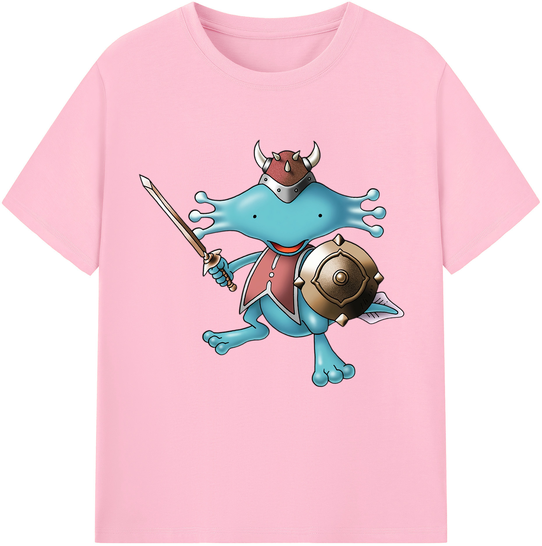 （画像用） ドラゴンクエスト Doragon Kuesuto Dragon Quest 綿100％半袖Tシャツ（フロントプリント）