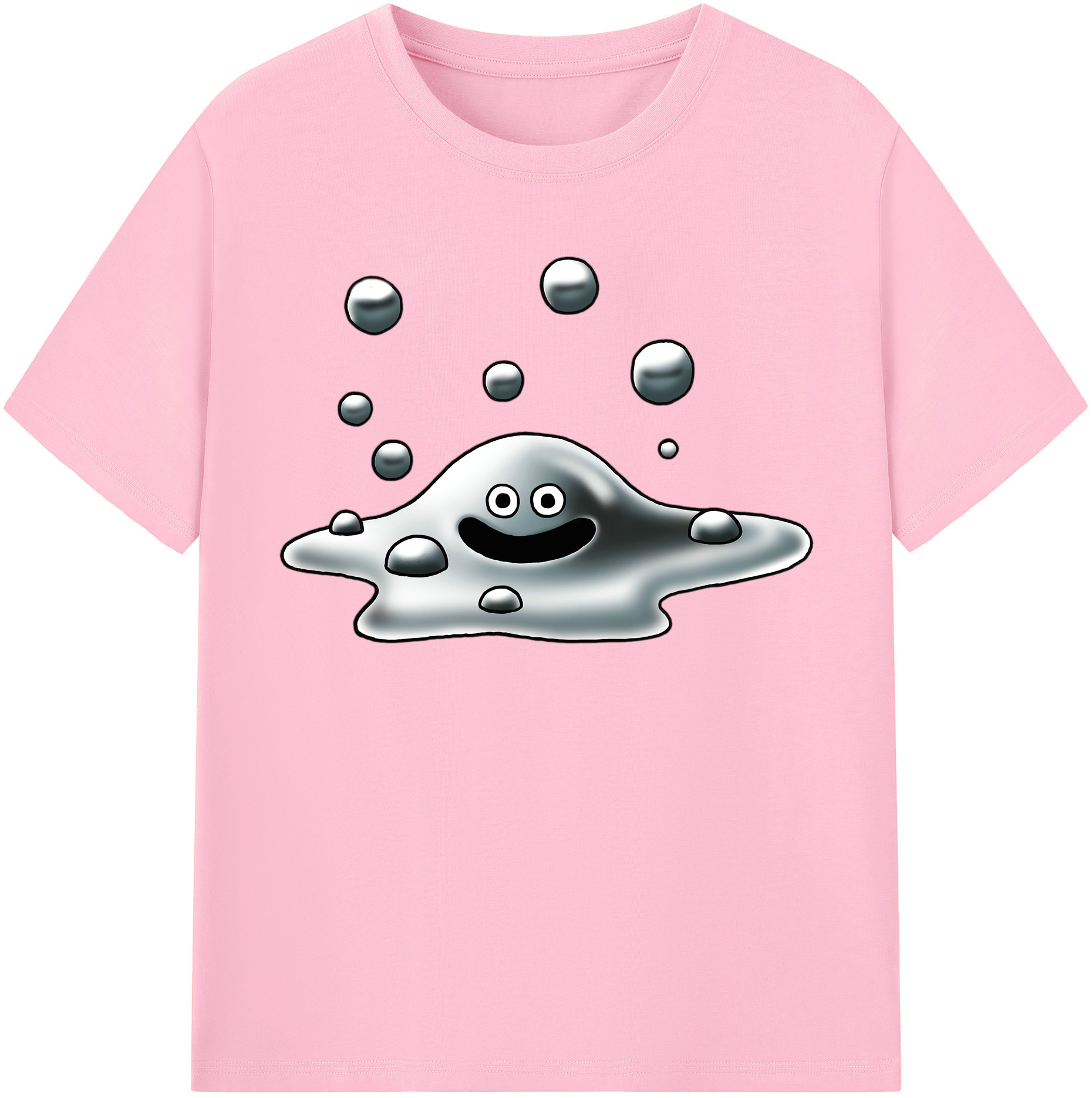 （画像用） ドラゴンクエスト Doragon Kuesuto Dragon Quest 綿100％半袖Tシャツ（フロントプリント）