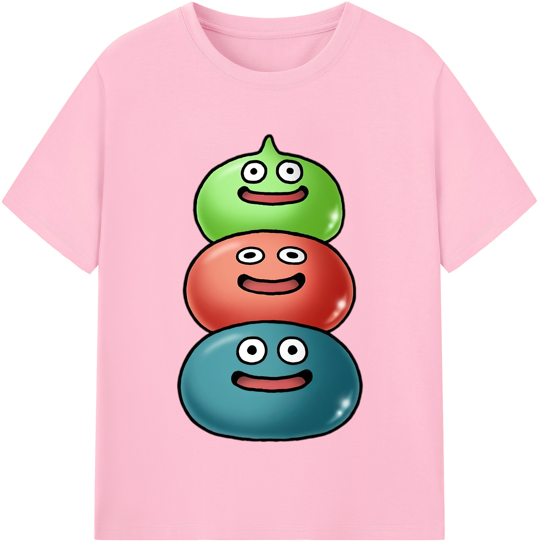 （画像用） ドラゴンクエスト Doragon Kuesuto Dragon Quest 綿100％半袖Tシャツ（フロントプリント）