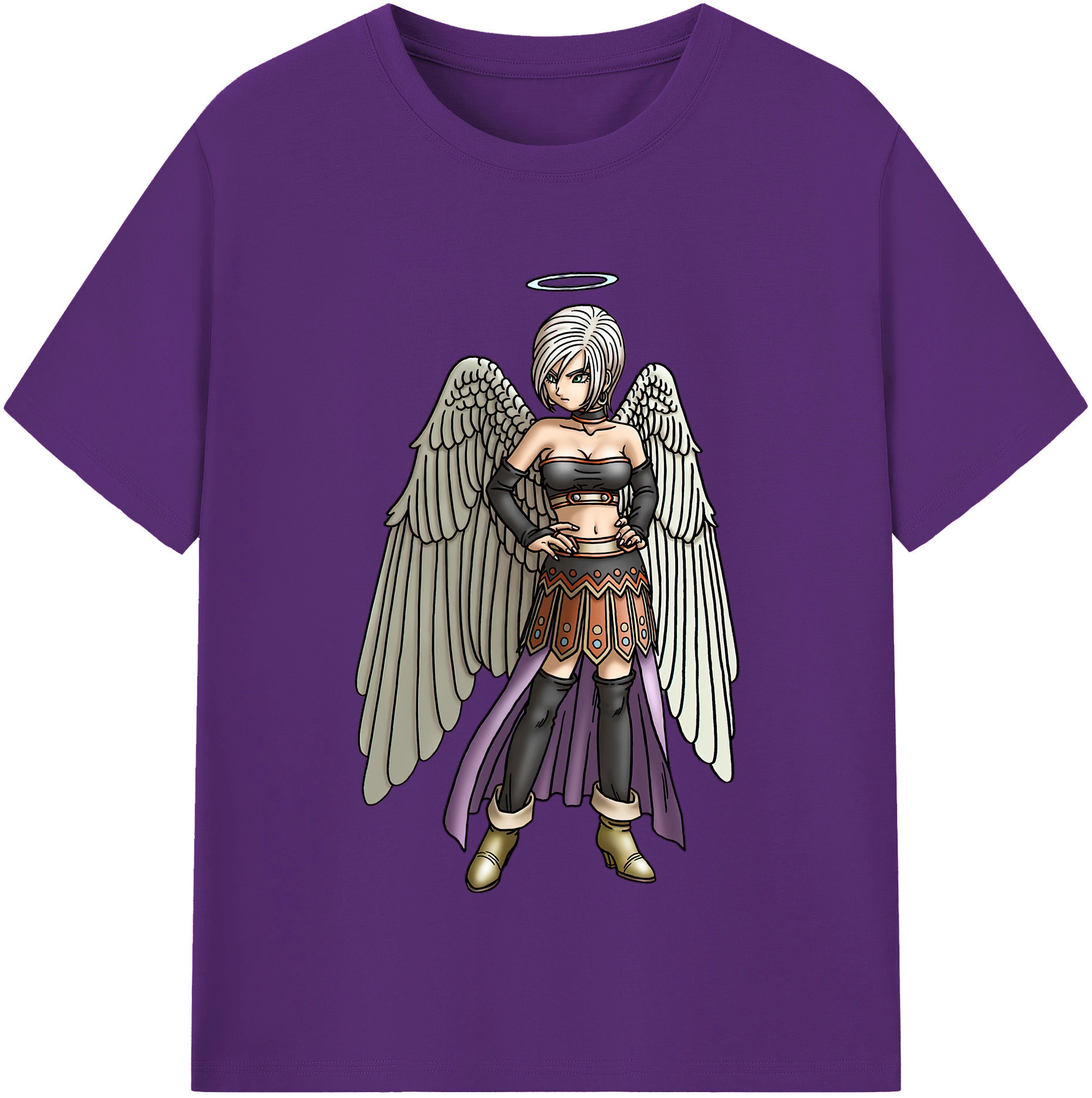 （画像用） ドラゴンクエスト Doragon Kuesuto Dragon Quest 綿100％半袖Tシャツ（フロントプリント）