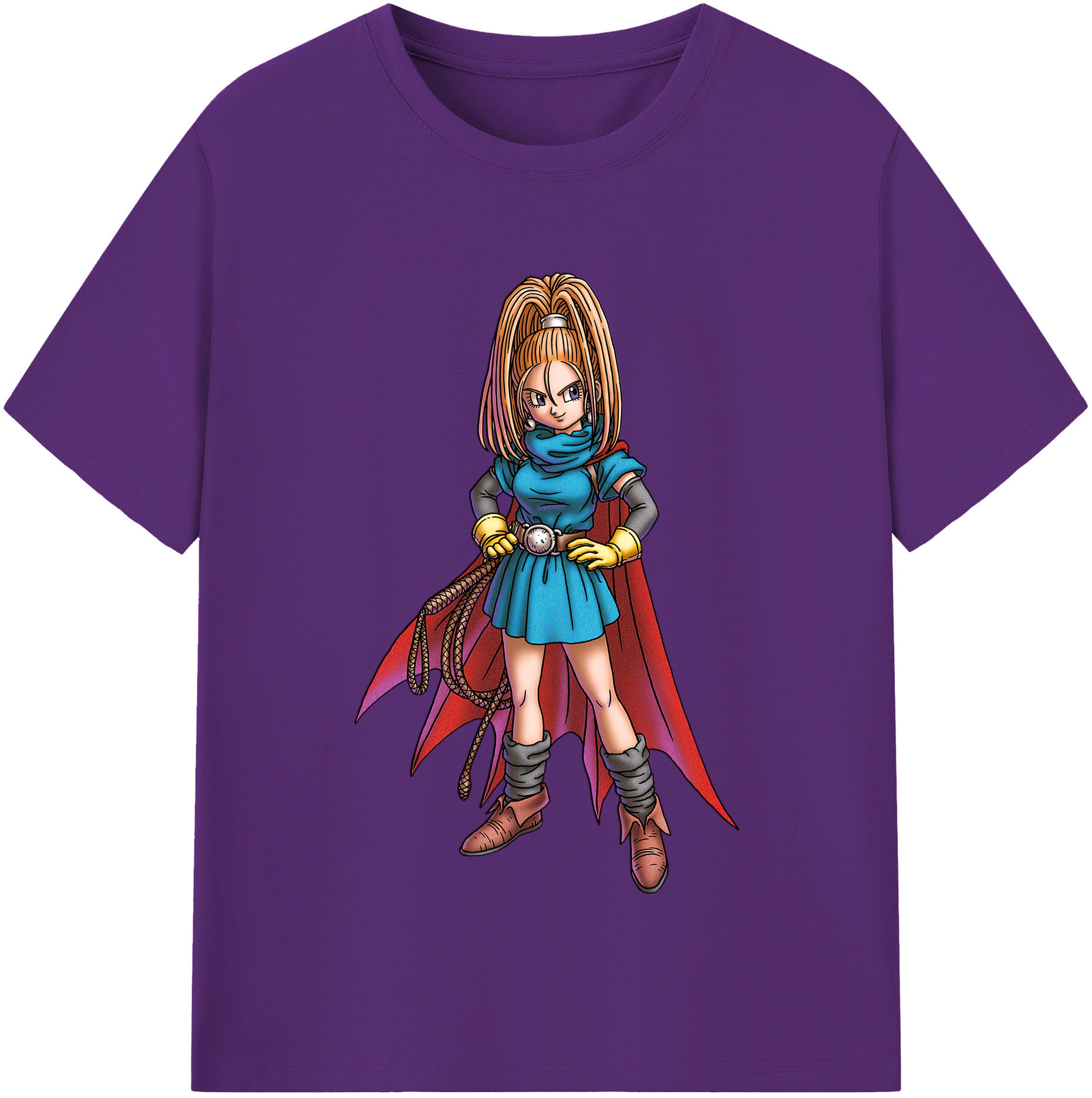 （画像用） ドラゴンクエスト Doragon Kuesuto Dragon Quest 綿100％半袖Tシャツ（フロントプリント）