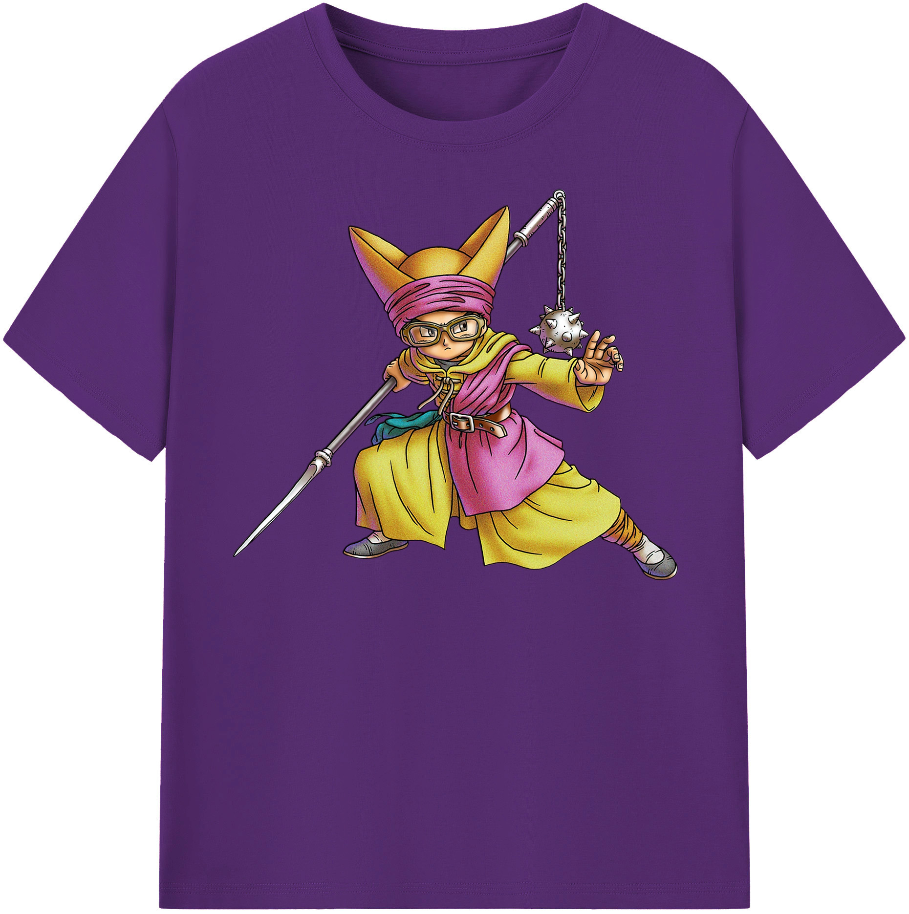 （画像用） ドラゴンクエスト Doragon Kuesuto Dragon Quest 綿100％半袖Tシャツ（フロントプリント）