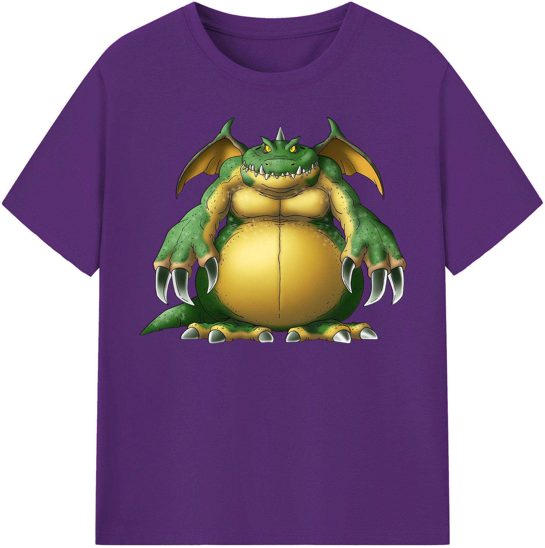 （画像用） ドラゴンクエスト Doragon Kuesuto Dragon Quest 綿100％半袖Tシャツ（フロントプリント）