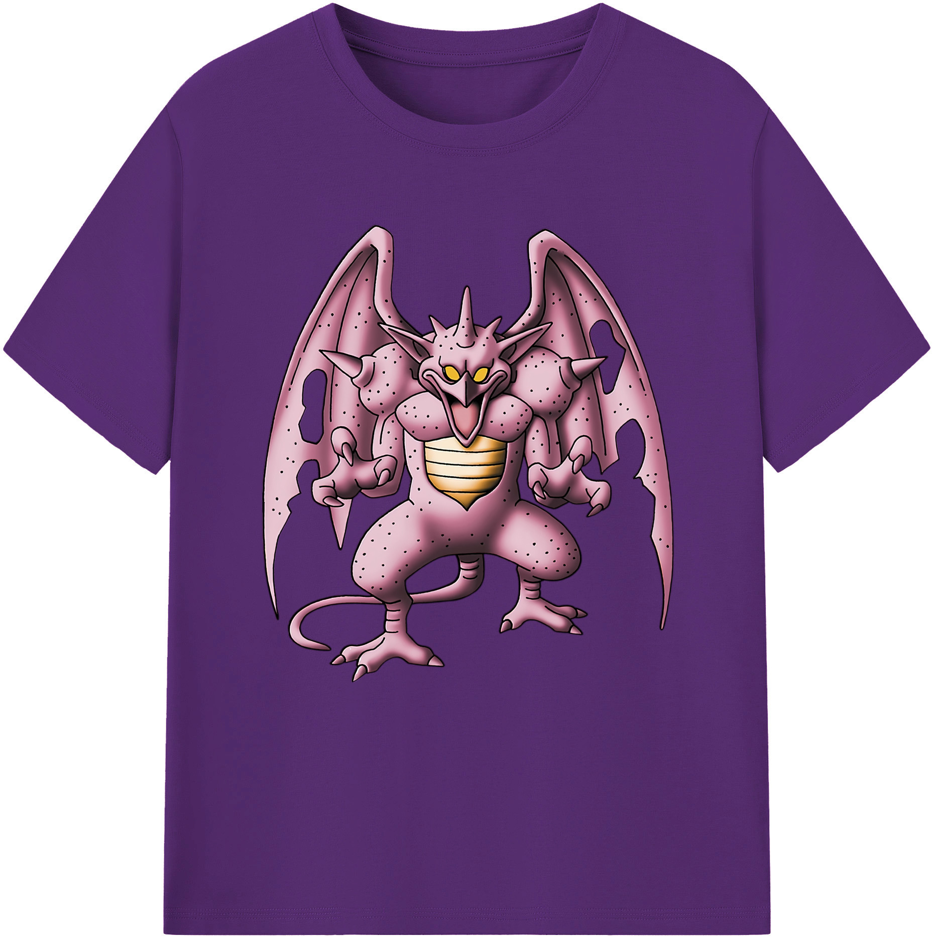 （画像用） ドラゴンクエスト Doragon Kuesuto Dragon Quest 綿100％半袖Tシャツ（フロントプリント）