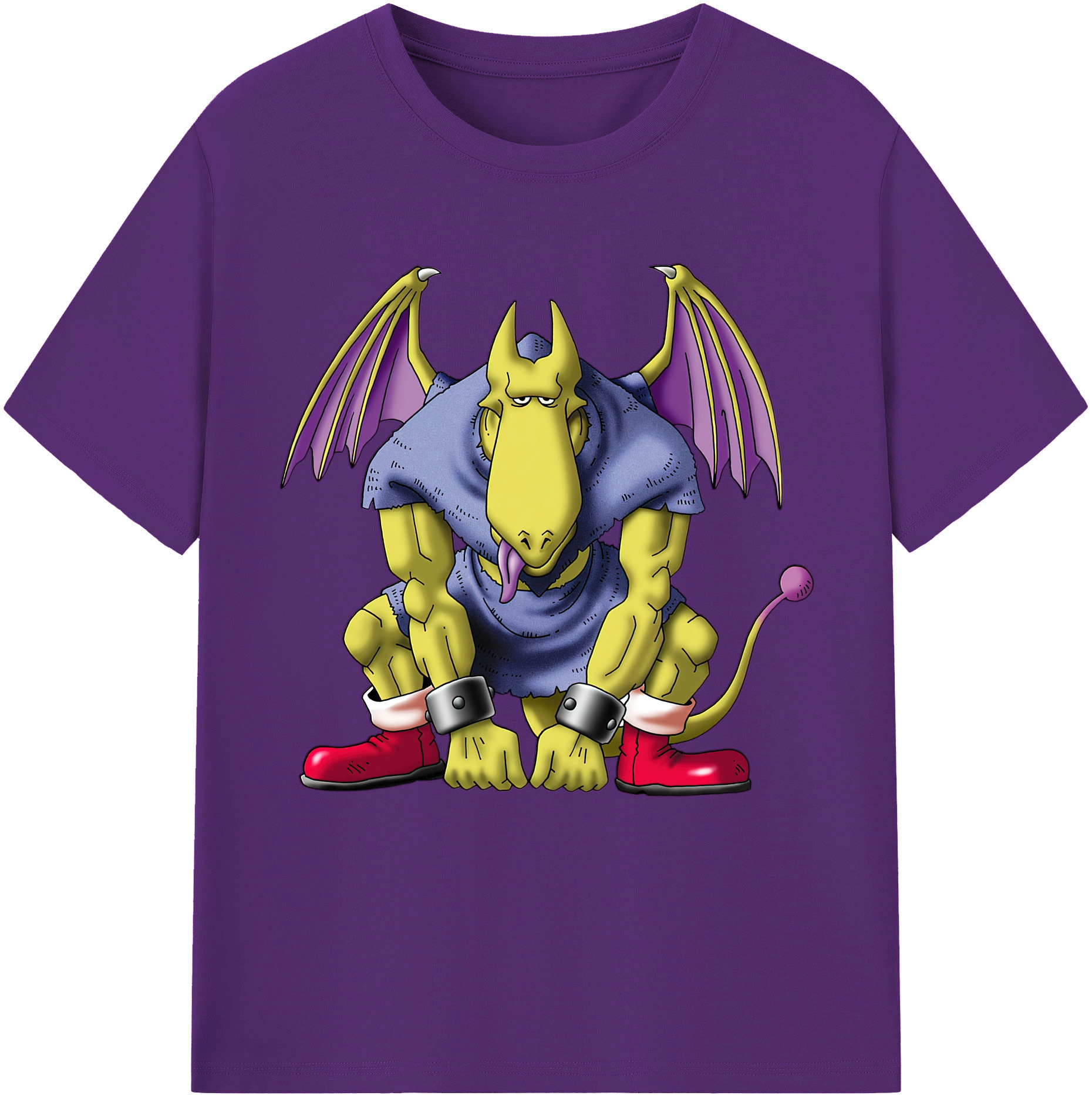 （画像用） ドラゴンクエスト Doragon Kuesuto Dragon Quest 綿100％半袖Tシャツ（フロントプリント）