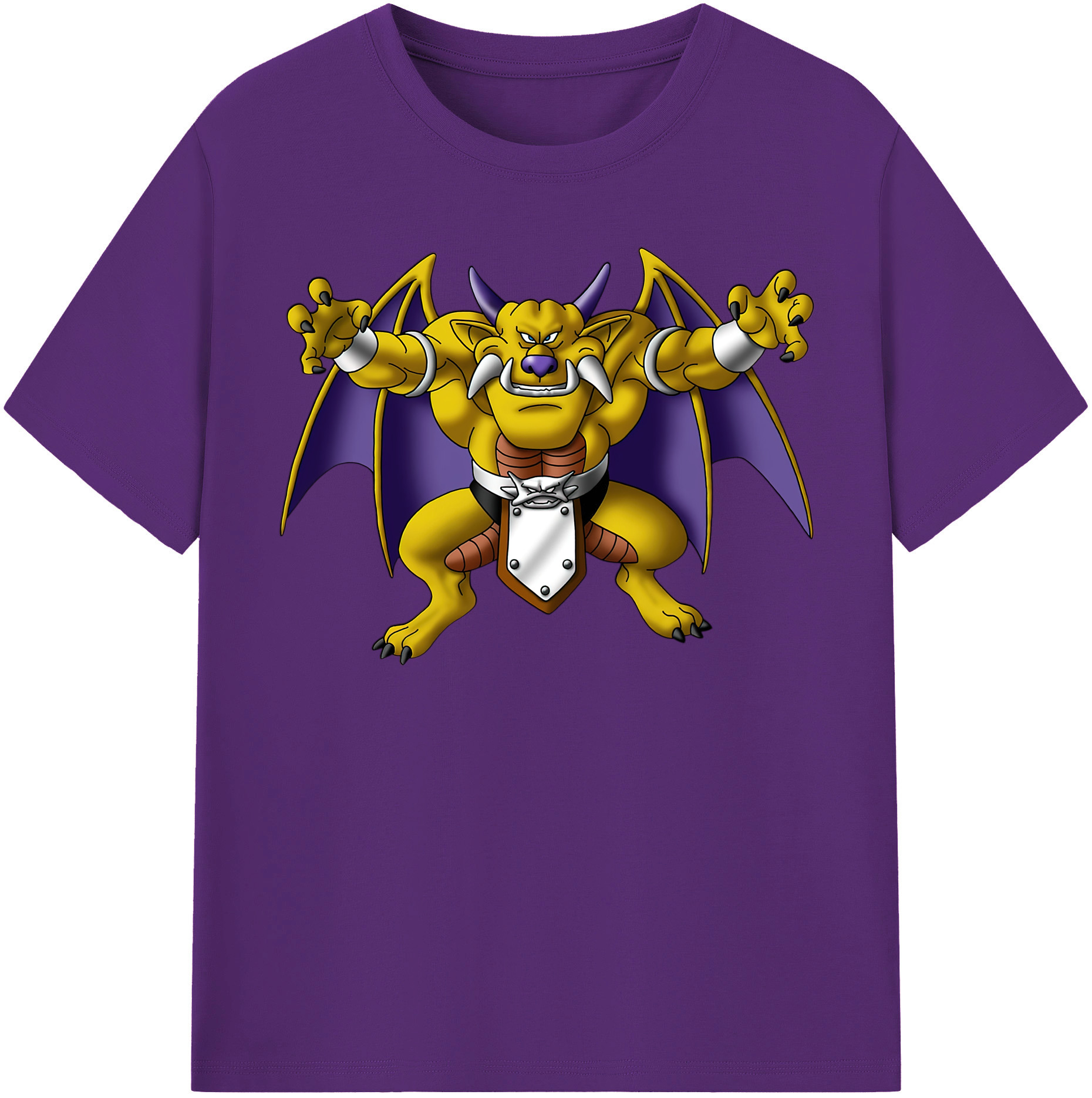 （画像用） ドラゴンクエスト Doragon Kuesuto Dragon Quest 綿100％半袖Tシャツ（フロントプリント）