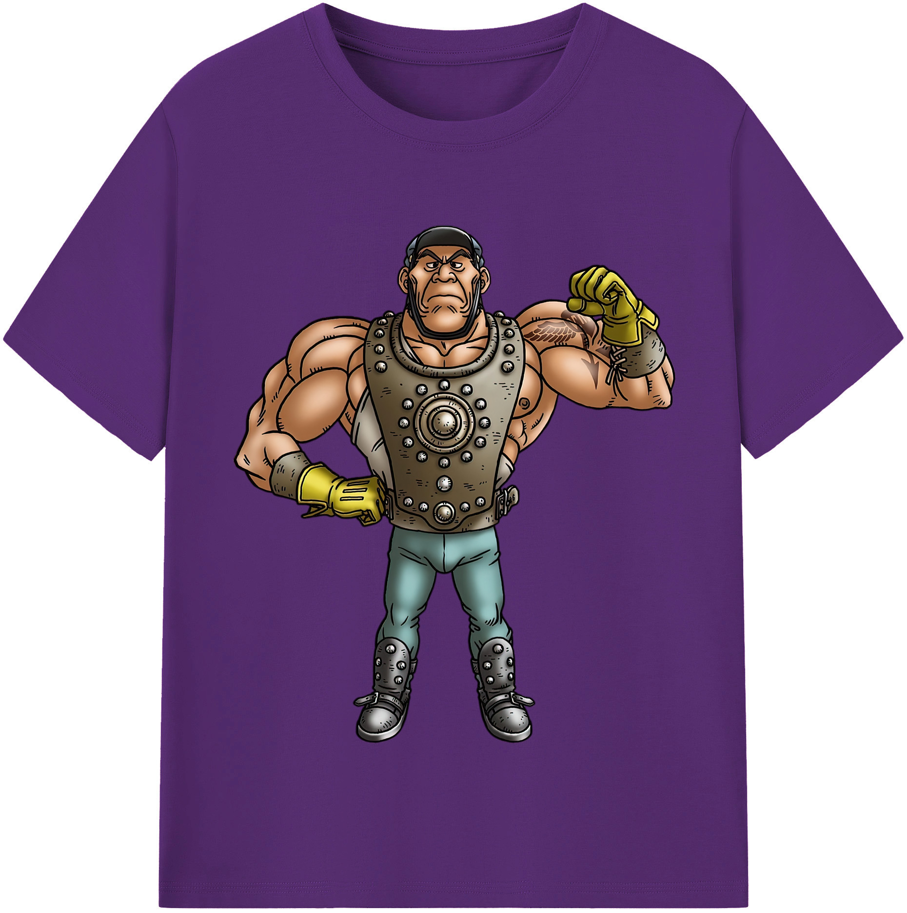 （画像用） ドラゴンクエスト Doragon Kuesuto Dragon Quest 綿100％半袖Tシャツ（フロントプリント）