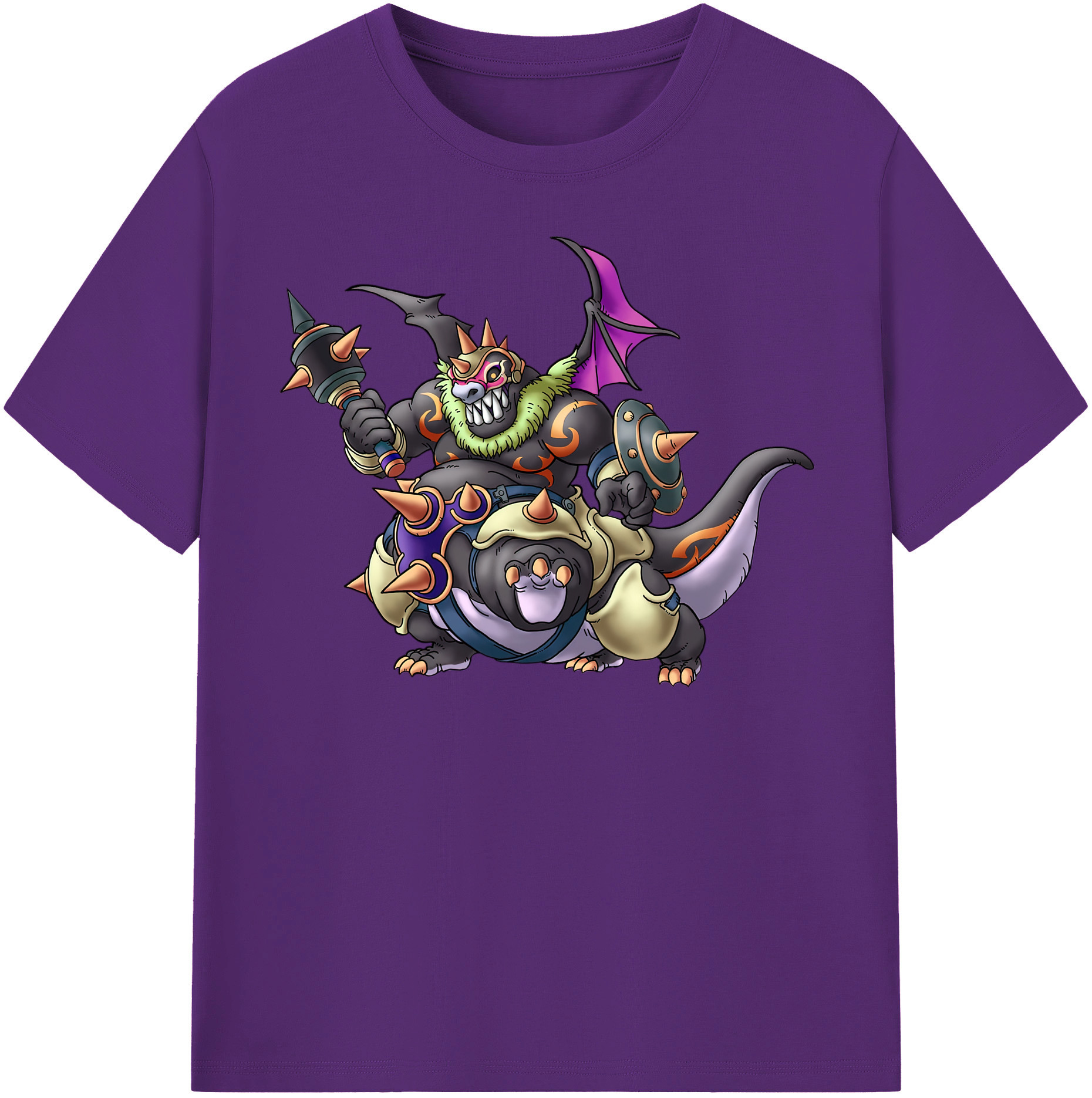 （画像用） ドラゴンクエスト Doragon Kuesuto Dragon Quest 綿100％半袖Tシャツ（フロントプリント）
