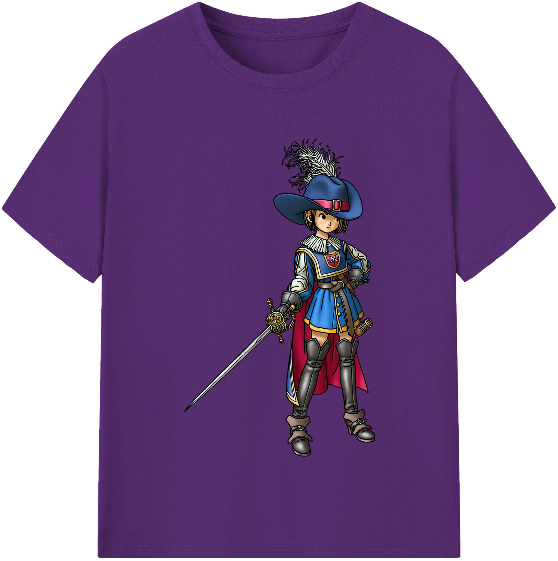 （画像用） ドラゴンクエスト Doragon Kuesuto Dragon Quest 綿100％半袖Tシャツ（フロントプリント）