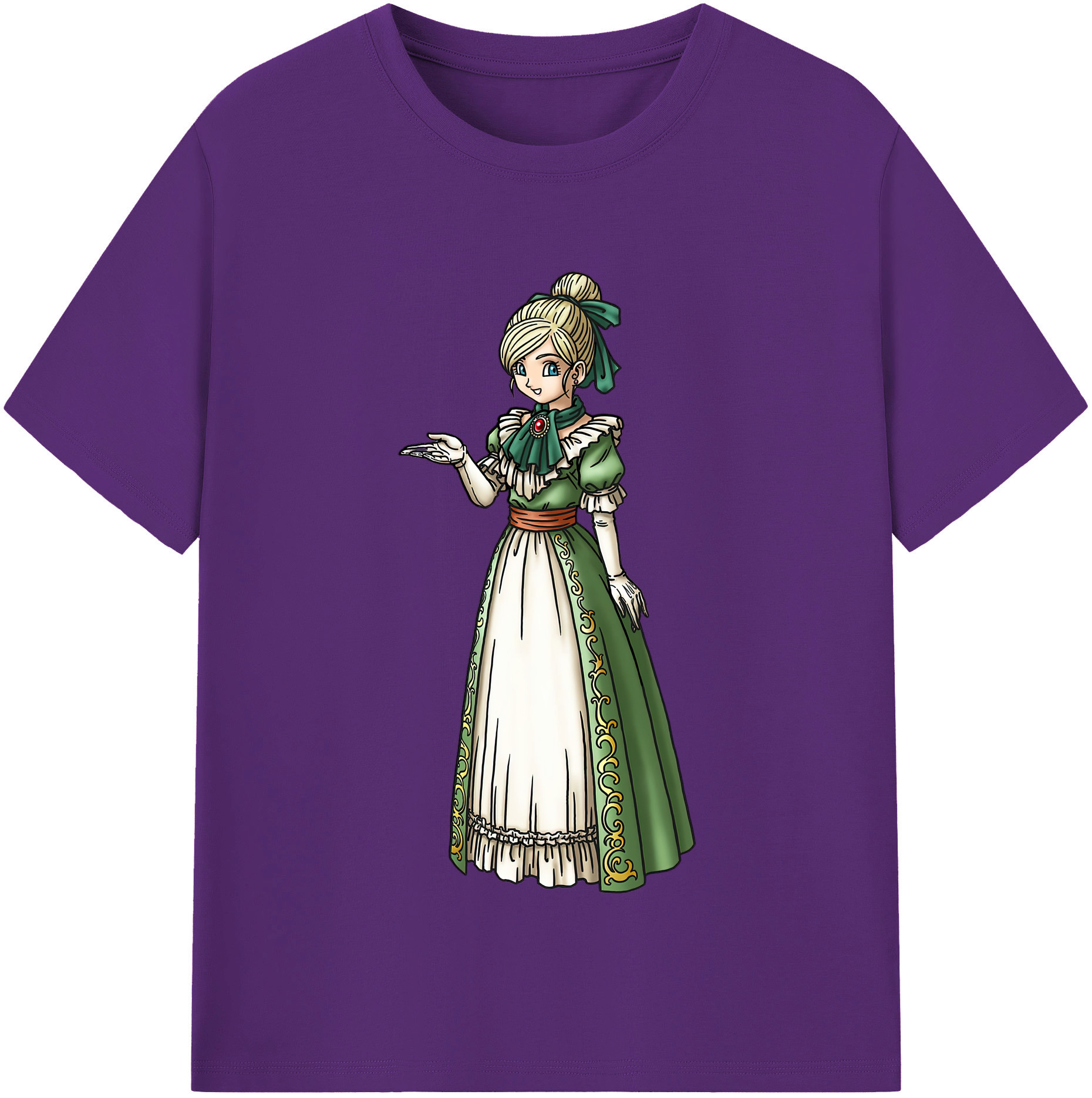 （画像用） ドラゴンクエスト Doragon Kuesuto Dragon Quest 綿100％半袖Tシャツ（フロントプリント）