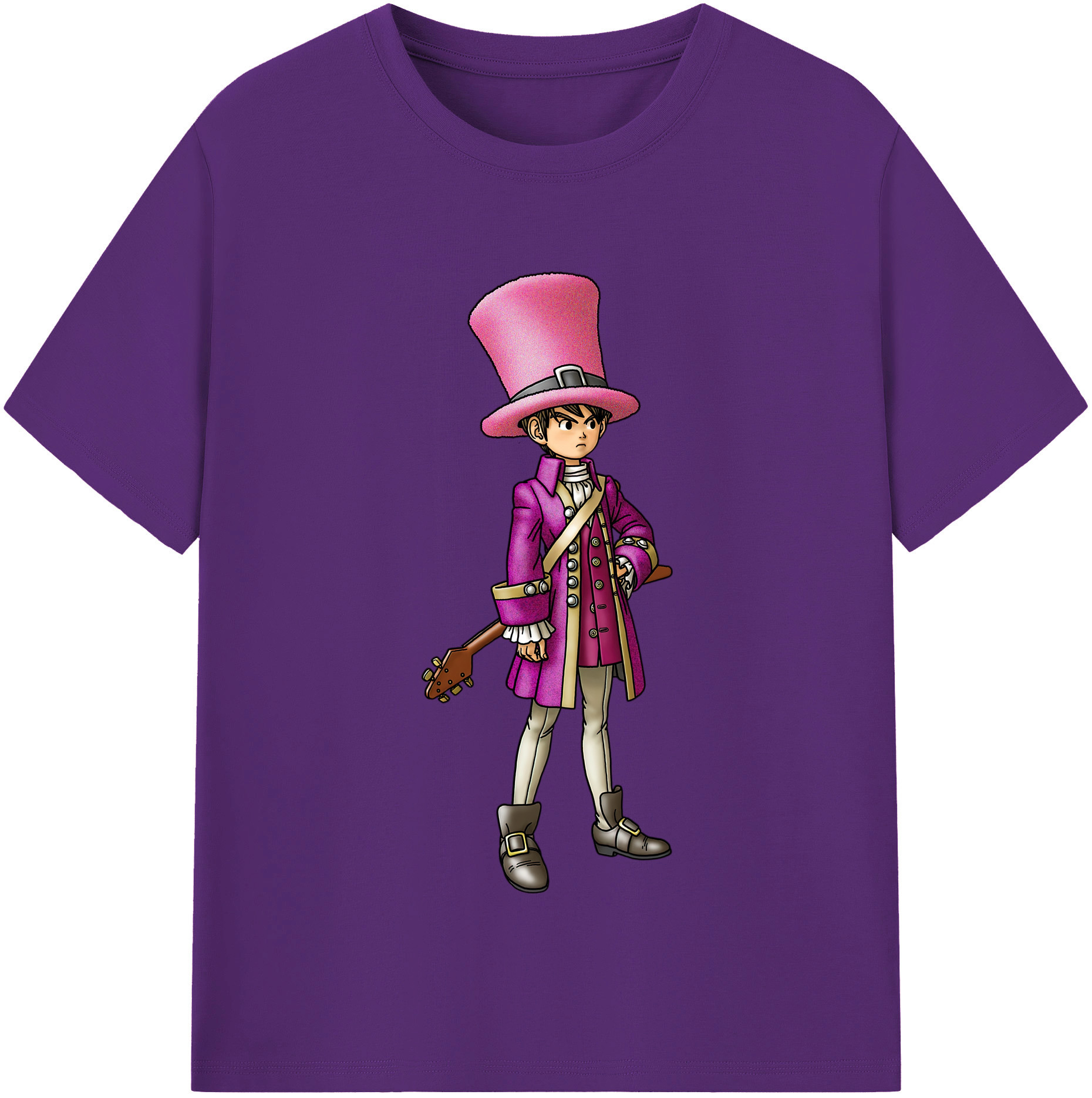 （画像用） ドラゴンクエスト Doragon Kuesuto Dragon Quest 綿100％半袖Tシャツ（フロントプリント）