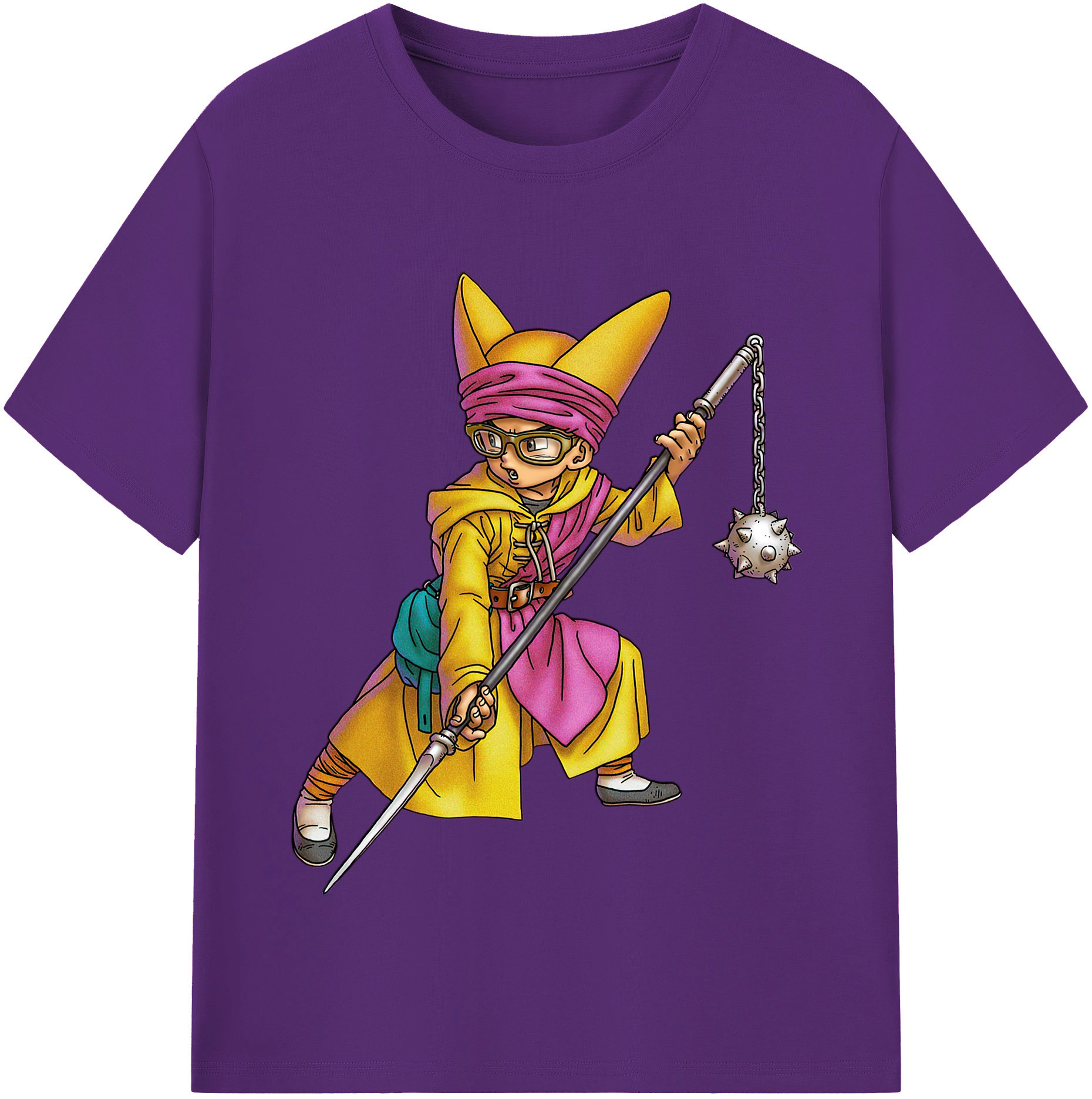 （画像用） ドラゴンクエスト Doragon Kuesuto Dragon Quest 綿100％半袖Tシャツ（フロントプリント）