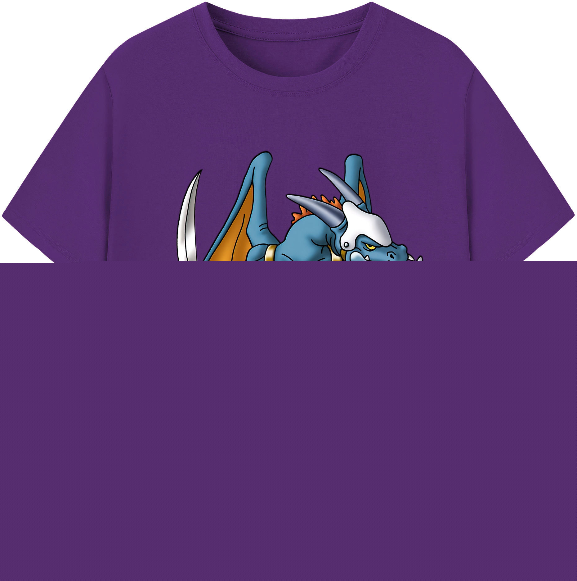 （画像用） ドラゴンクエスト Doragon Kuesuto Dragon Quest 綿100％半袖Tシャツ（フロントプリント）