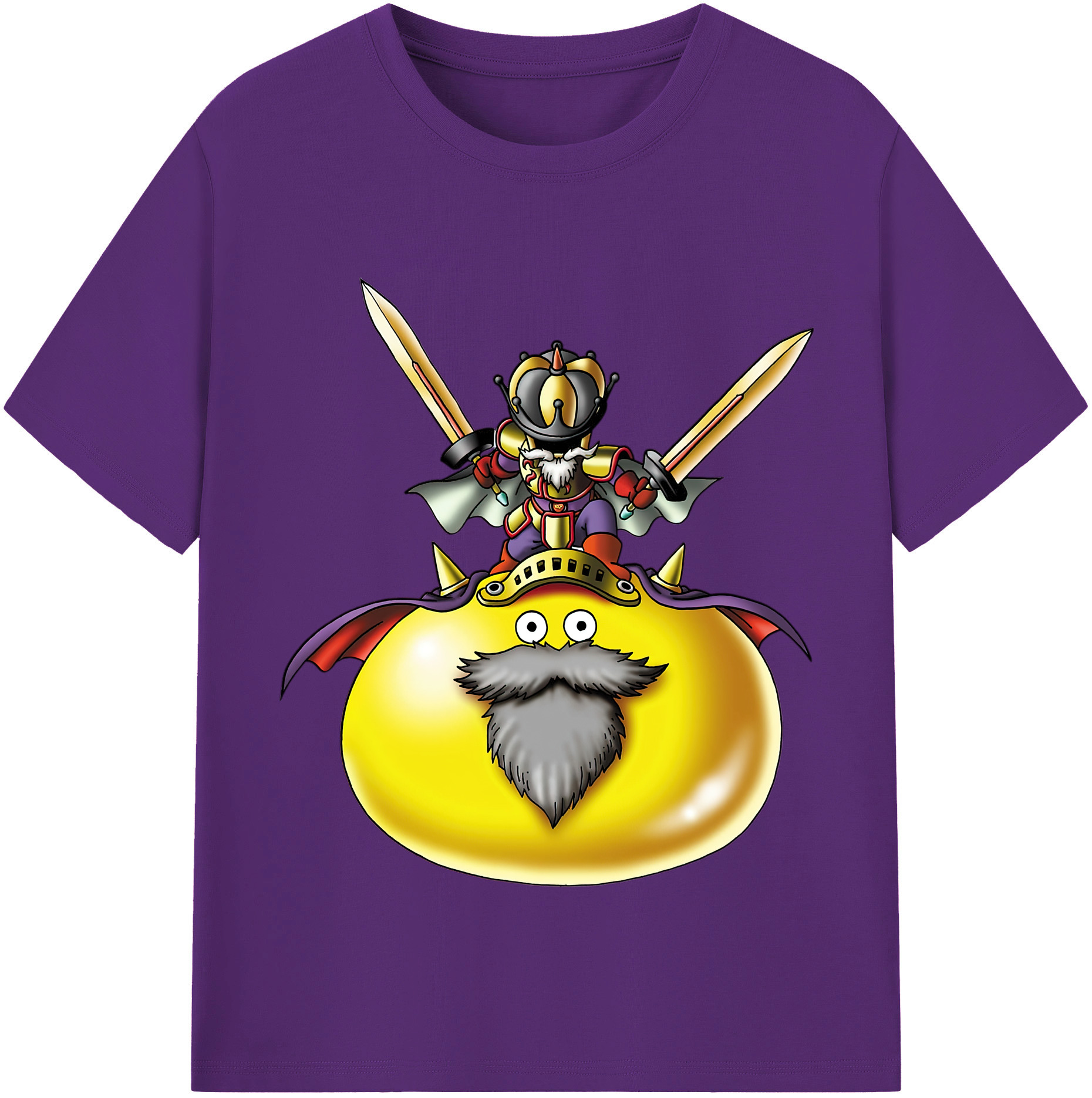 （画像用） ドラゴンクエスト Doragon Kuesuto Dragon Quest 綿100％半袖Tシャツ（フロントプリント）