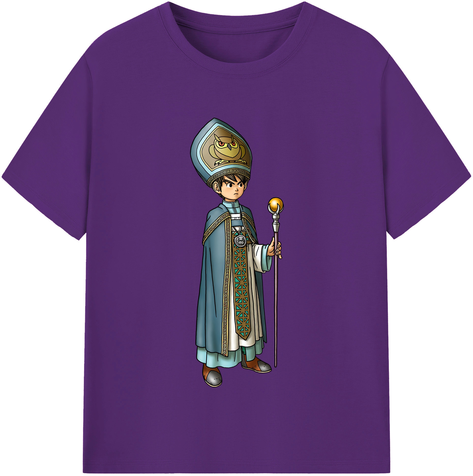 （画像用） ドラゴンクエスト Doragon Kuesuto Dragon Quest 綿100％半袖Tシャツ（フロントプリント）