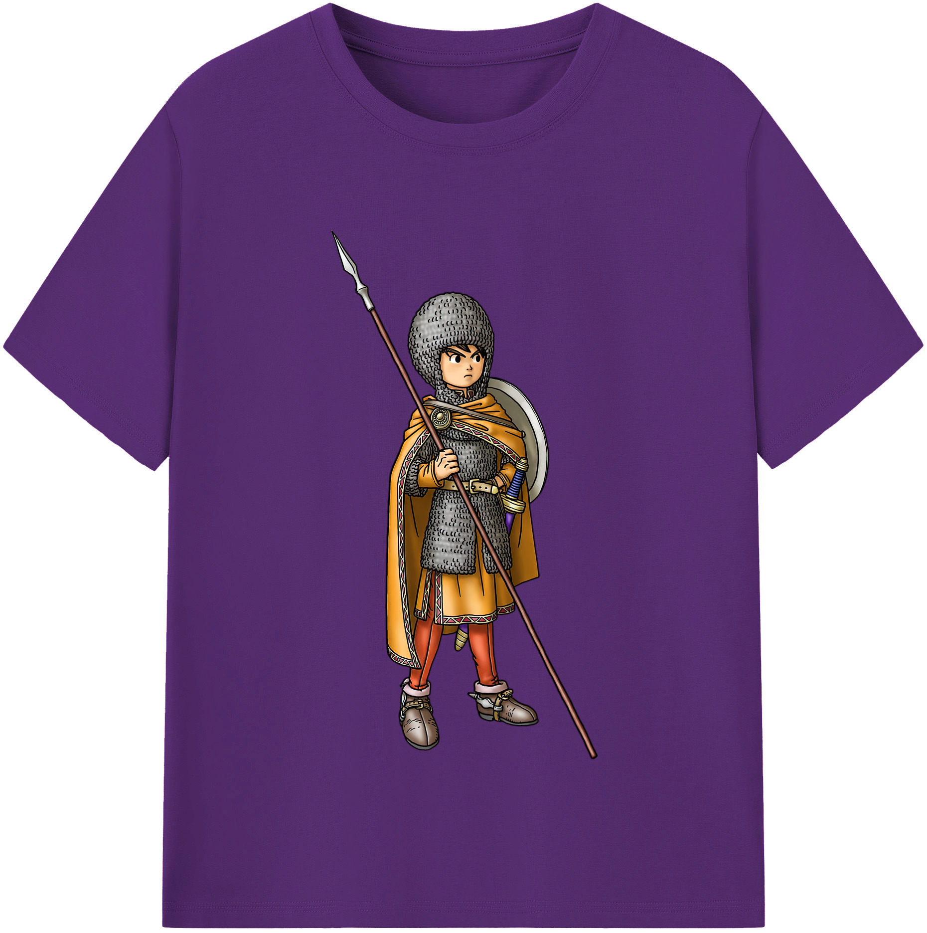 （画像用） ドラゴンクエスト Doragon Kuesuto Dragon Quest 綿100％半袖Tシャツ（フロントプリント）