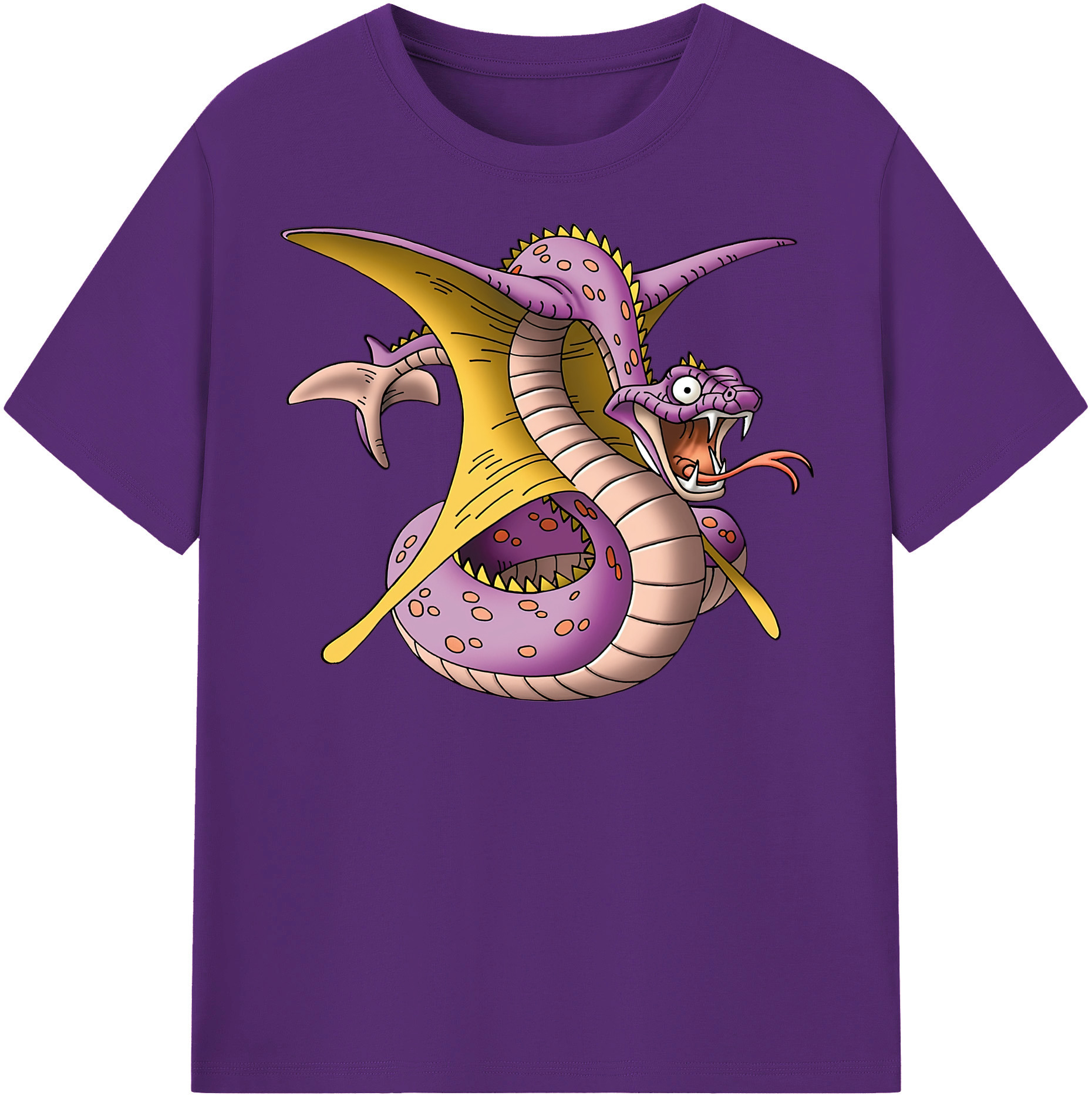 （画像用） ドラゴンクエスト Doragon Kuesuto Dragon Quest 綿100％半袖Tシャツ（フロントプリント）