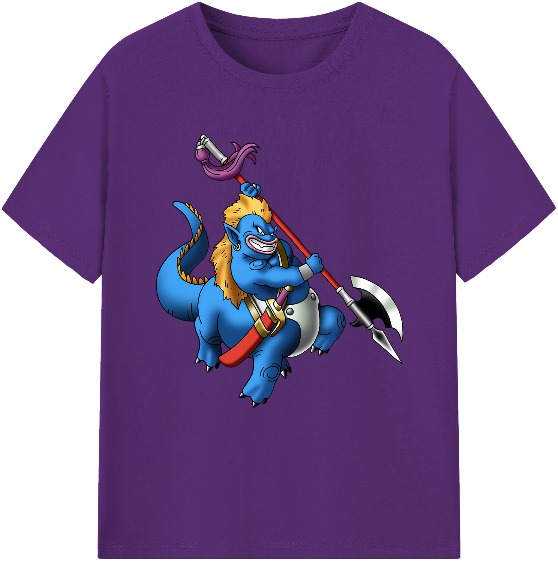（画像用） ドラゴンクエスト Doragon Kuesuto Dragon Quest 綿100％半袖Tシャツ（フロントプリント）