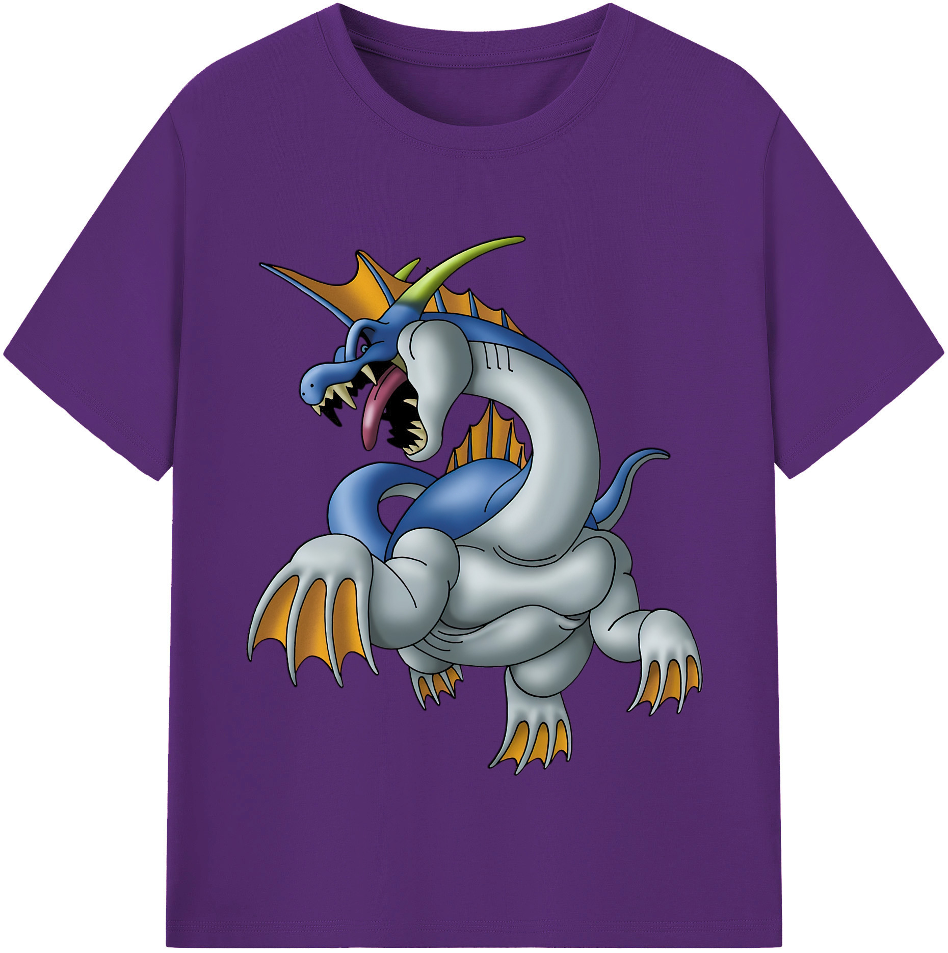 （画像用） ドラゴンクエスト Doragon Kuesuto Dragon Quest 綿100％半袖Tシャツ（フロントプリント）