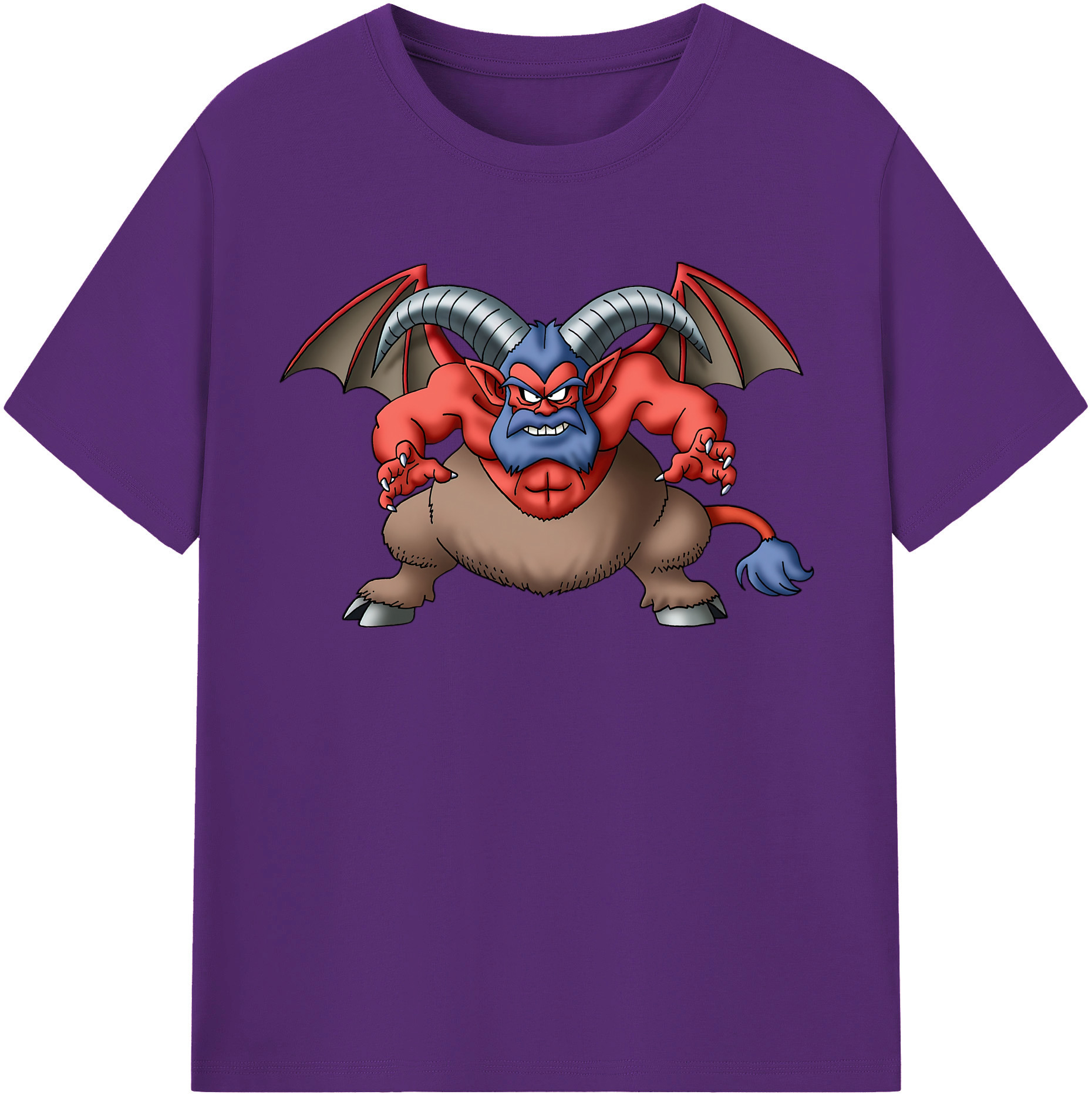 （画像用） ドラゴンクエスト Doragon Kuesuto Dragon Quest 綿100％半袖Tシャツ（フロントプリント）