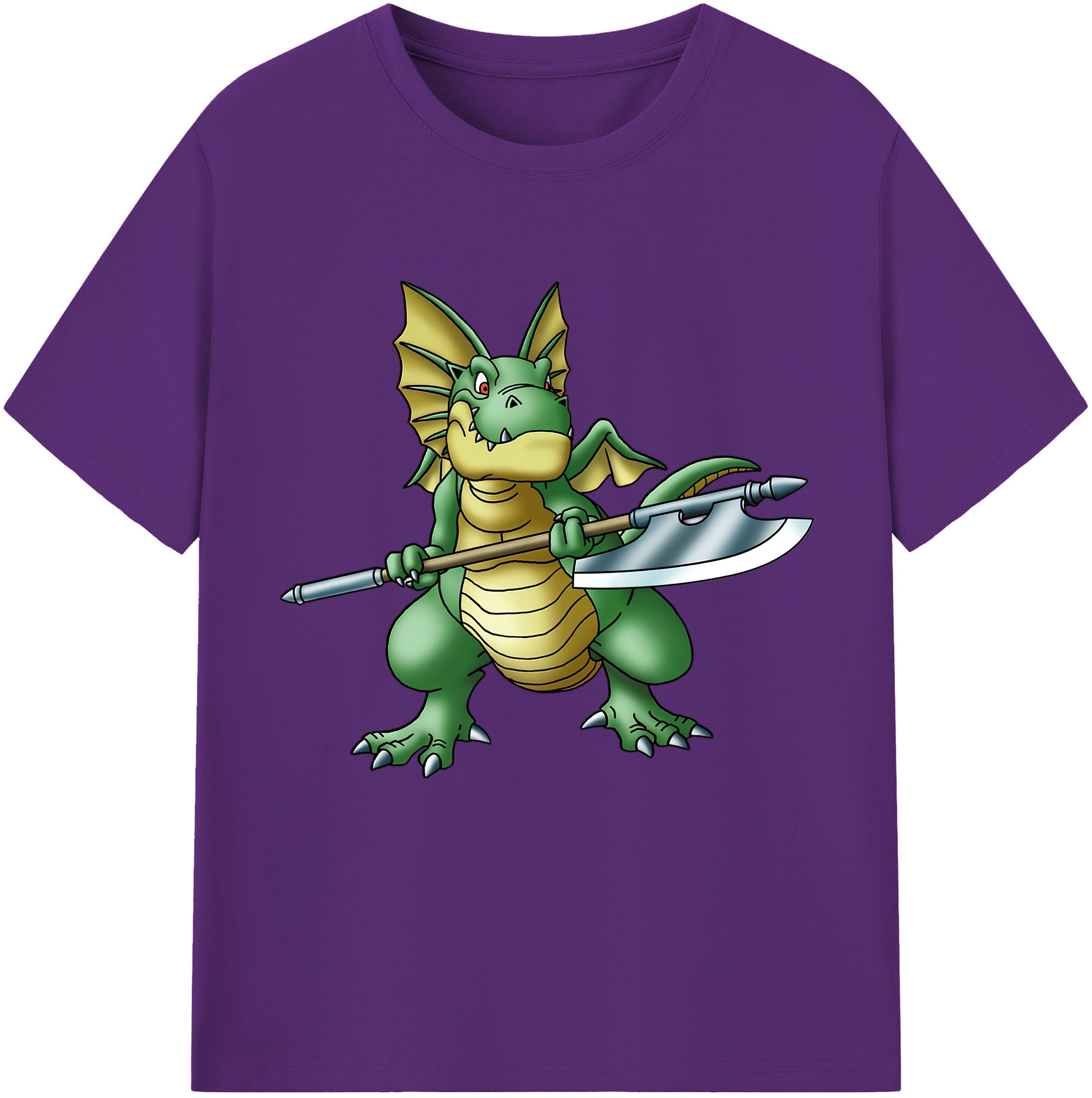 （画像用） ドラゴンクエスト Doragon Kuesuto Dragon Quest 綿100％半袖Tシャツ（フロントプリント）