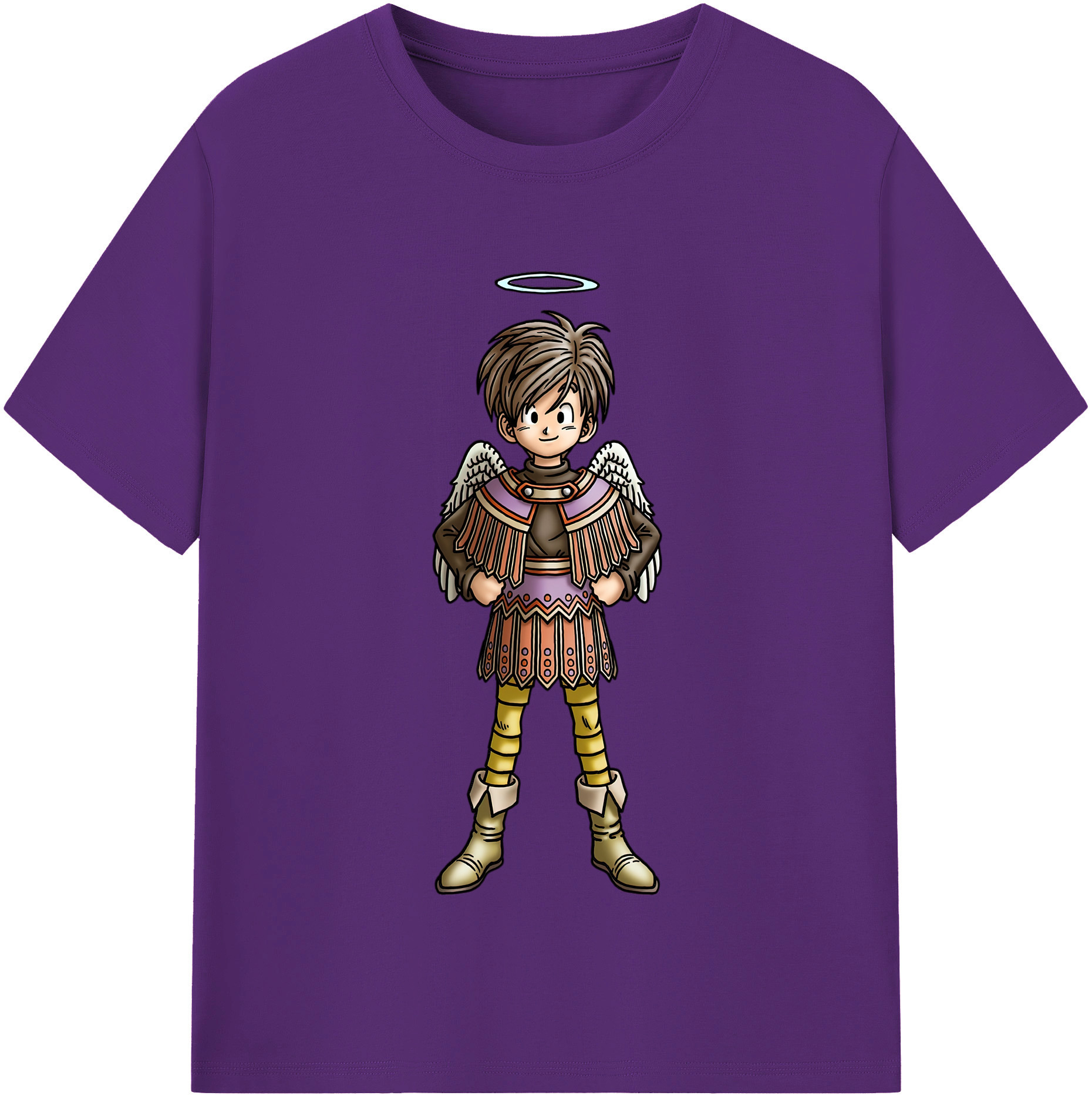 （画像用） ドラゴンクエスト Doragon Kuesuto Dragon Quest 綿100％半袖Tシャツ（フロントプリント）