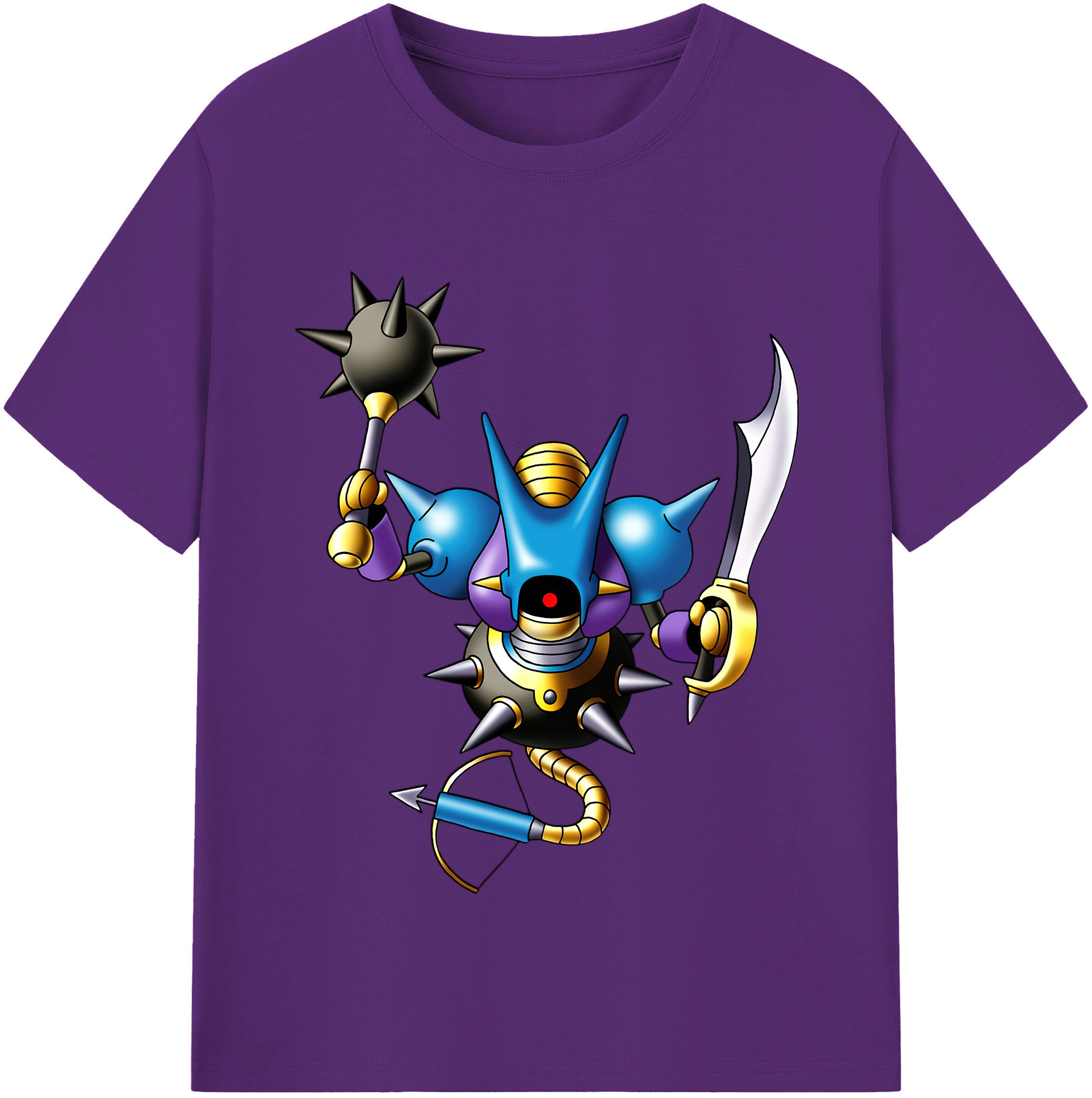（画像用） ドラゴンクエスト Doragon Kuesuto Dragon Quest 綿100％半袖Tシャツ（フロントプリント）