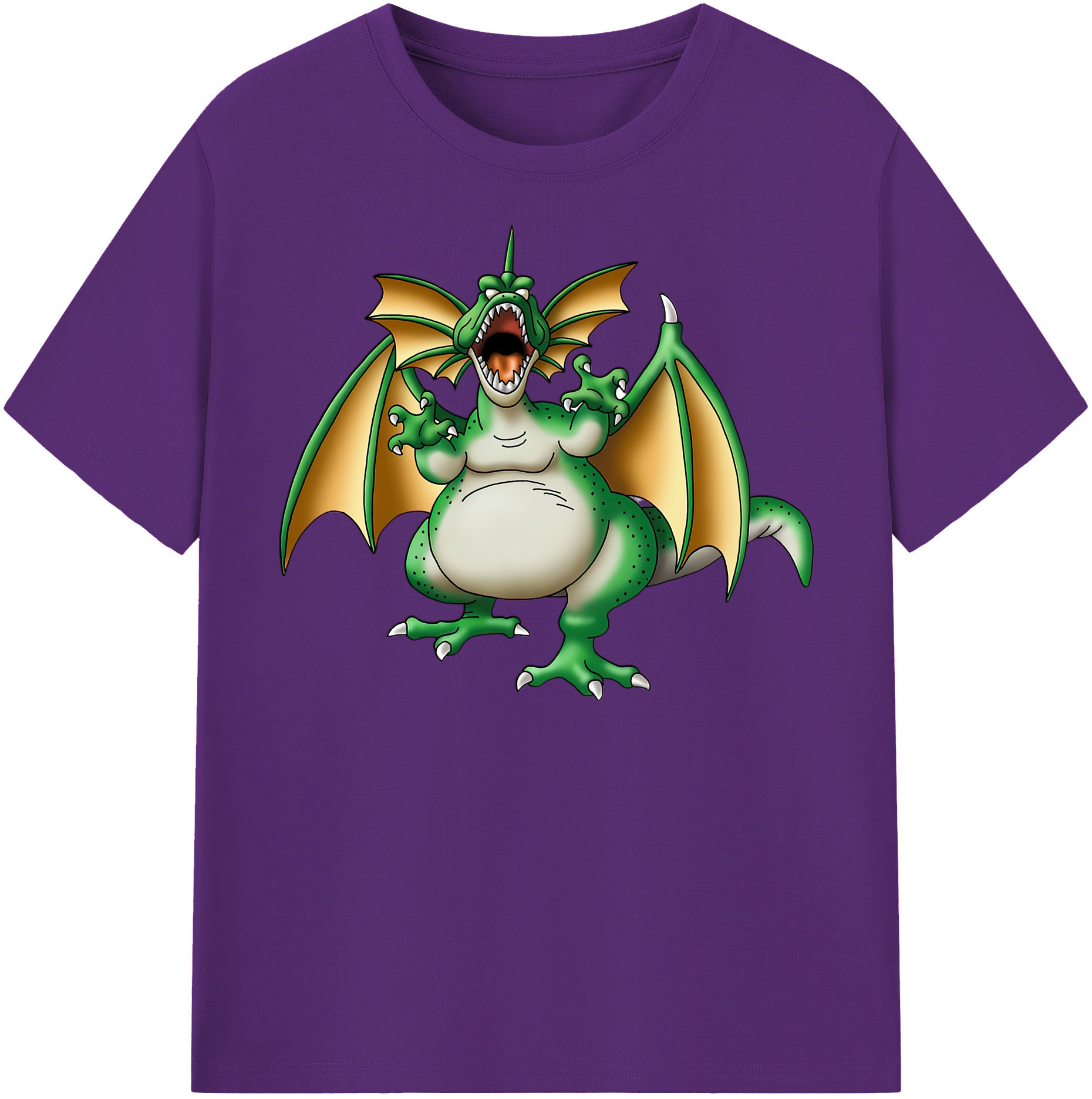 （画像用） ドラゴンクエスト Doragon Kuesuto Dragon Quest 綿100％半袖Tシャツ（フロントプリント）