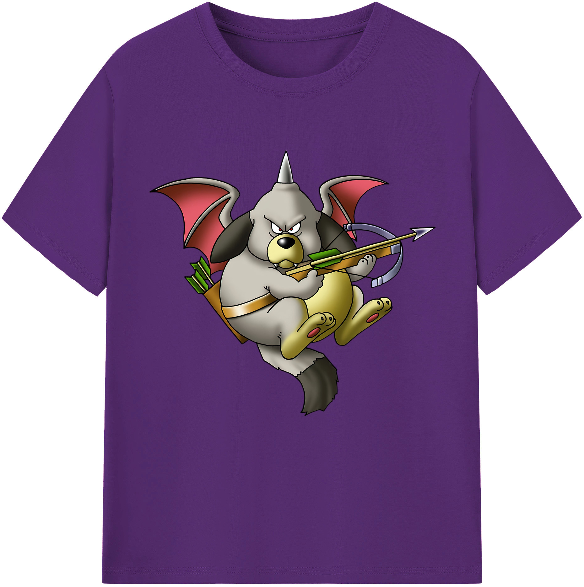 （画像用） ドラゴンクエスト Doragon Kuesuto Dragon Quest 綿100％半袖Tシャツ（フロントプリント）
