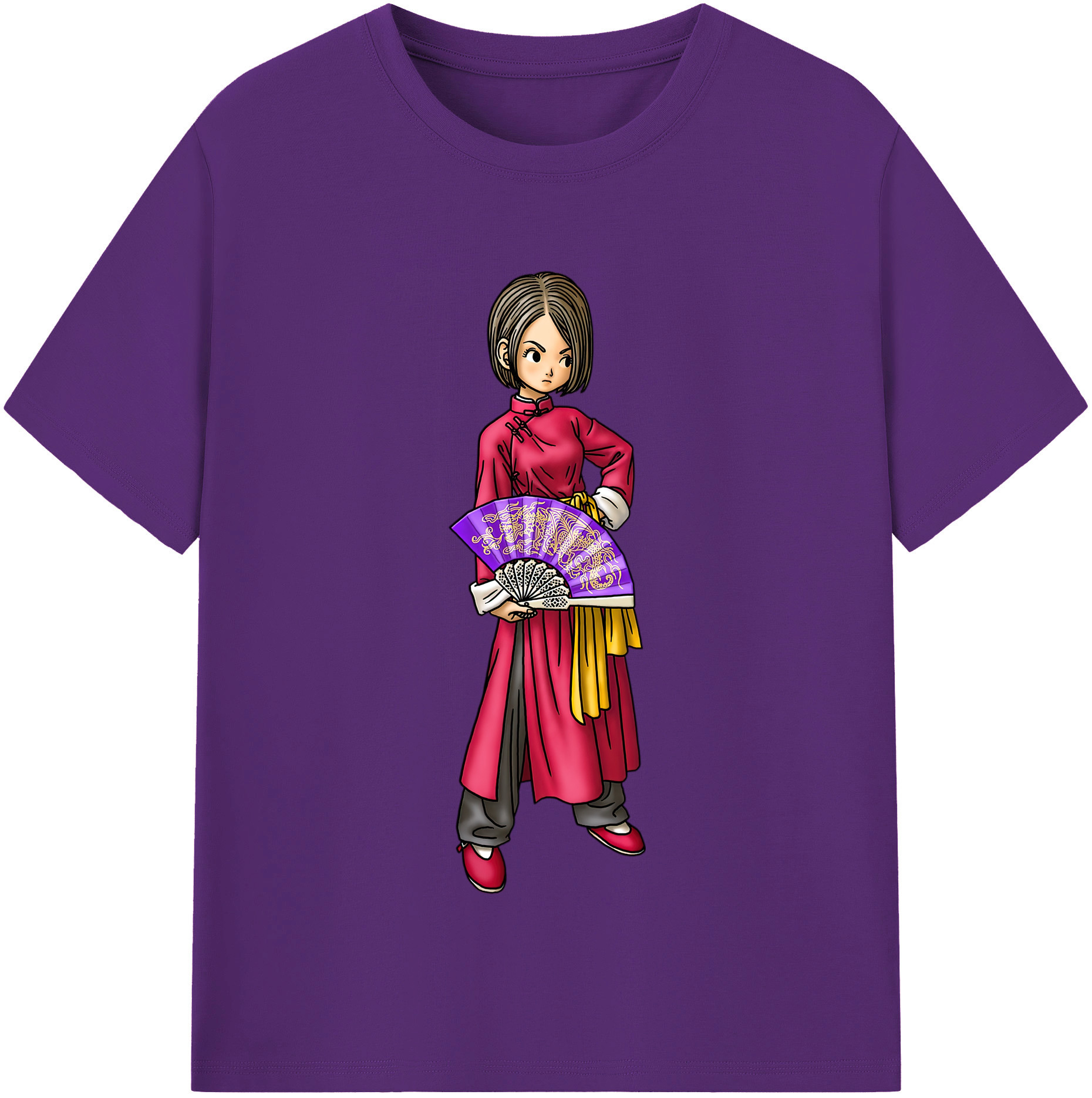 （画像用） ドラゴンクエスト Doragon Kuesuto Dragon Quest 綿100％半袖Tシャツ（フロントプリント）