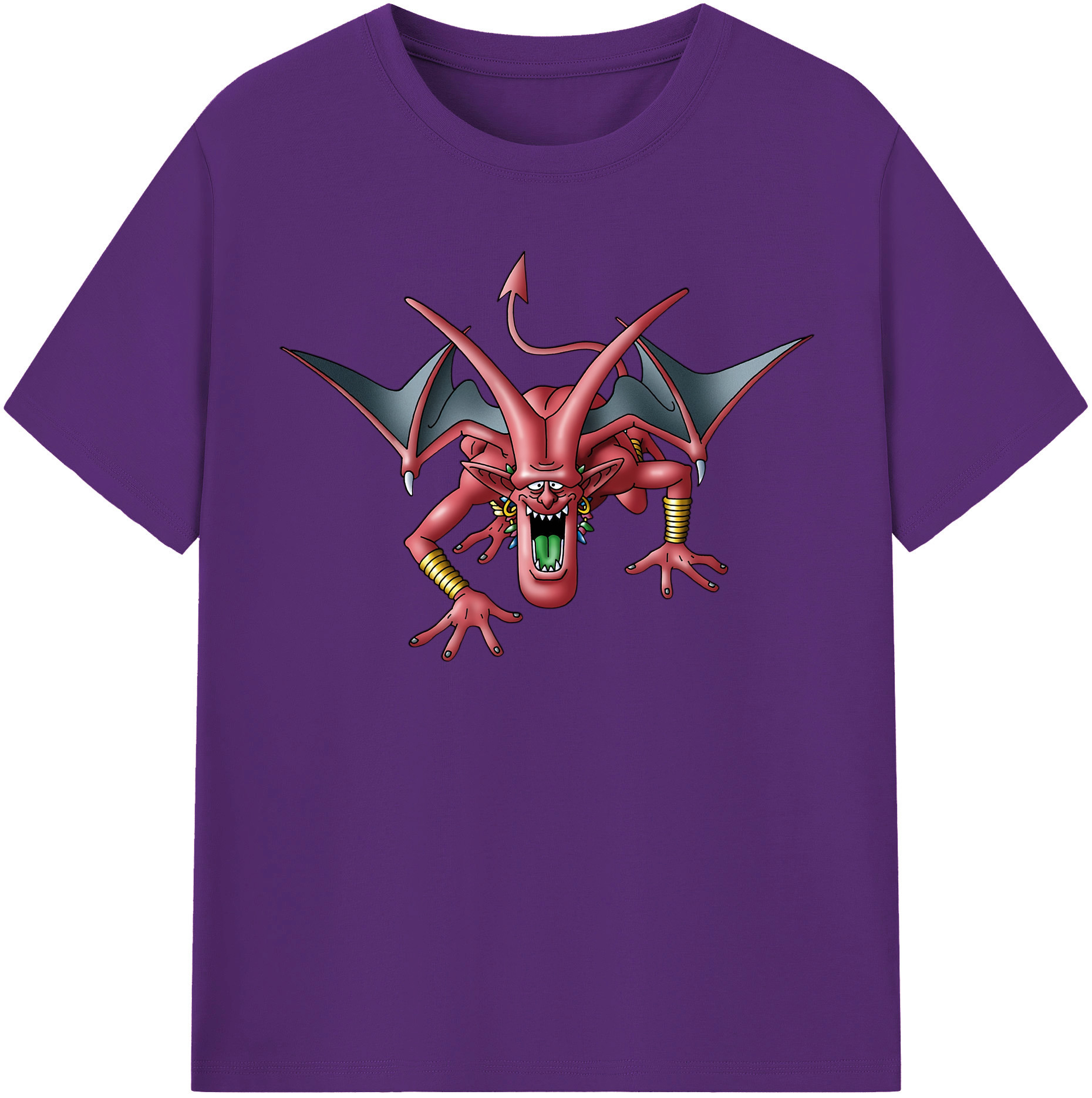 （画像用） ドラゴンクエスト Doragon Kuesuto Dragon Quest 綿100％半袖Tシャツ（フロントプリント）