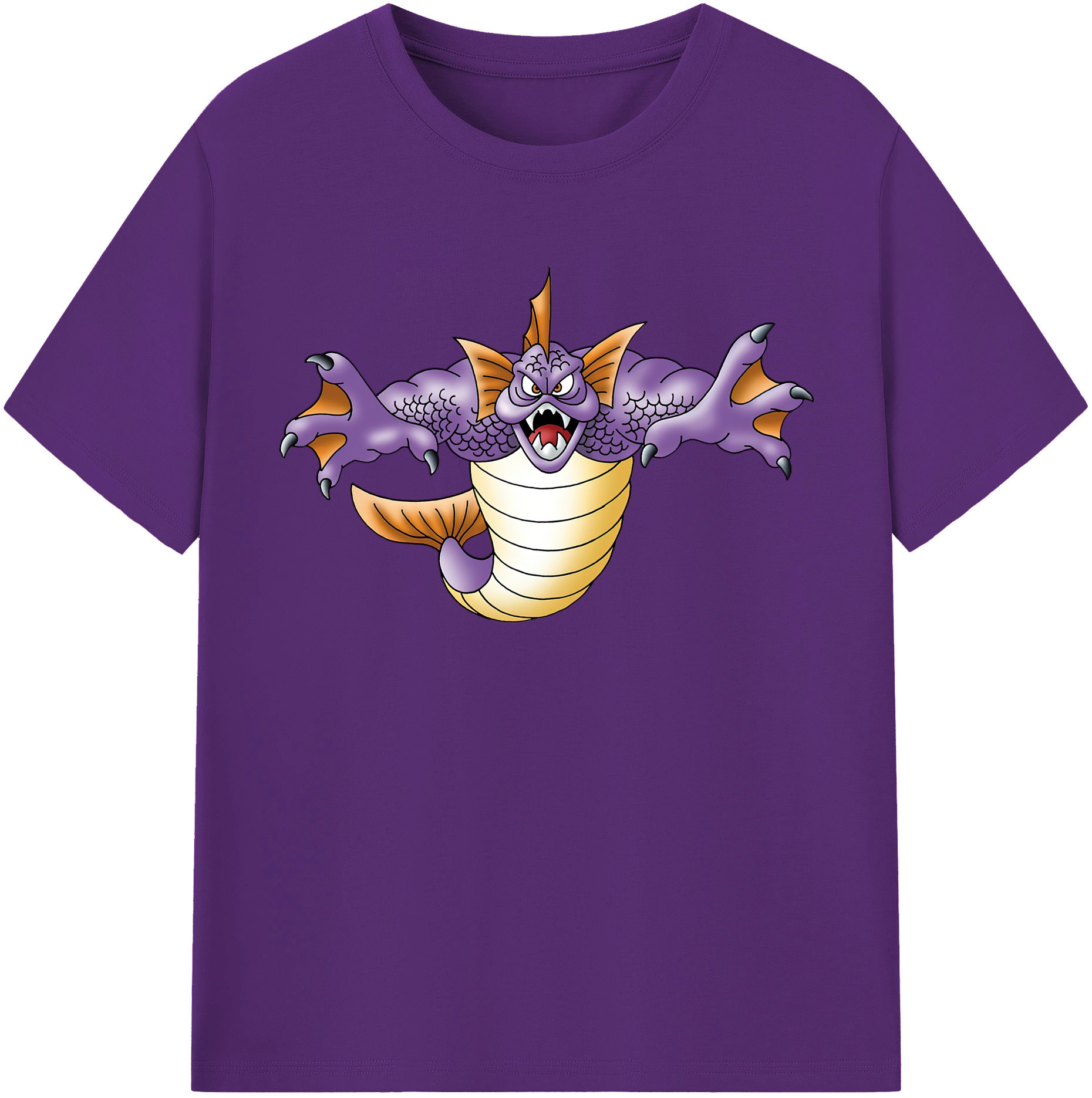 （画像用） ドラゴンクエスト Doragon Kuesuto Dragon Quest 綿100％半袖Tシャツ（フロントプリント）