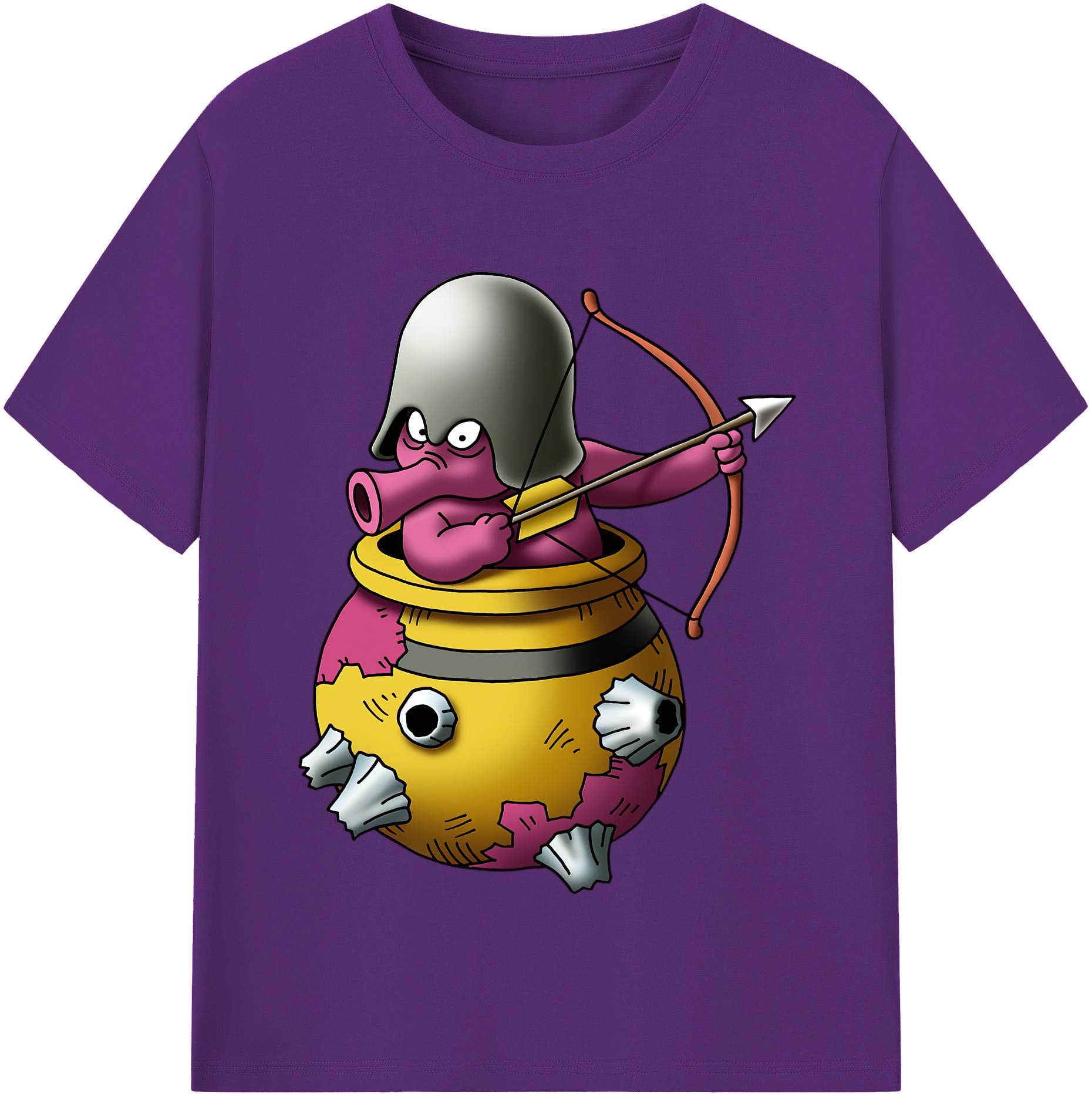 （画像用） ドラゴンクエスト Doragon Kuesuto Dragon Quest 綿100％半袖Tシャツ（フロントプリント）