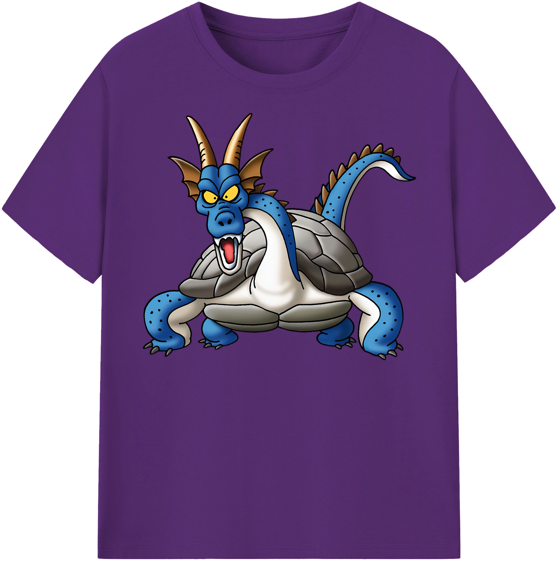 （画像用） ドラゴンクエスト Doragon Kuesuto Dragon Quest 綿100％半袖Tシャツ（フロントプリント）