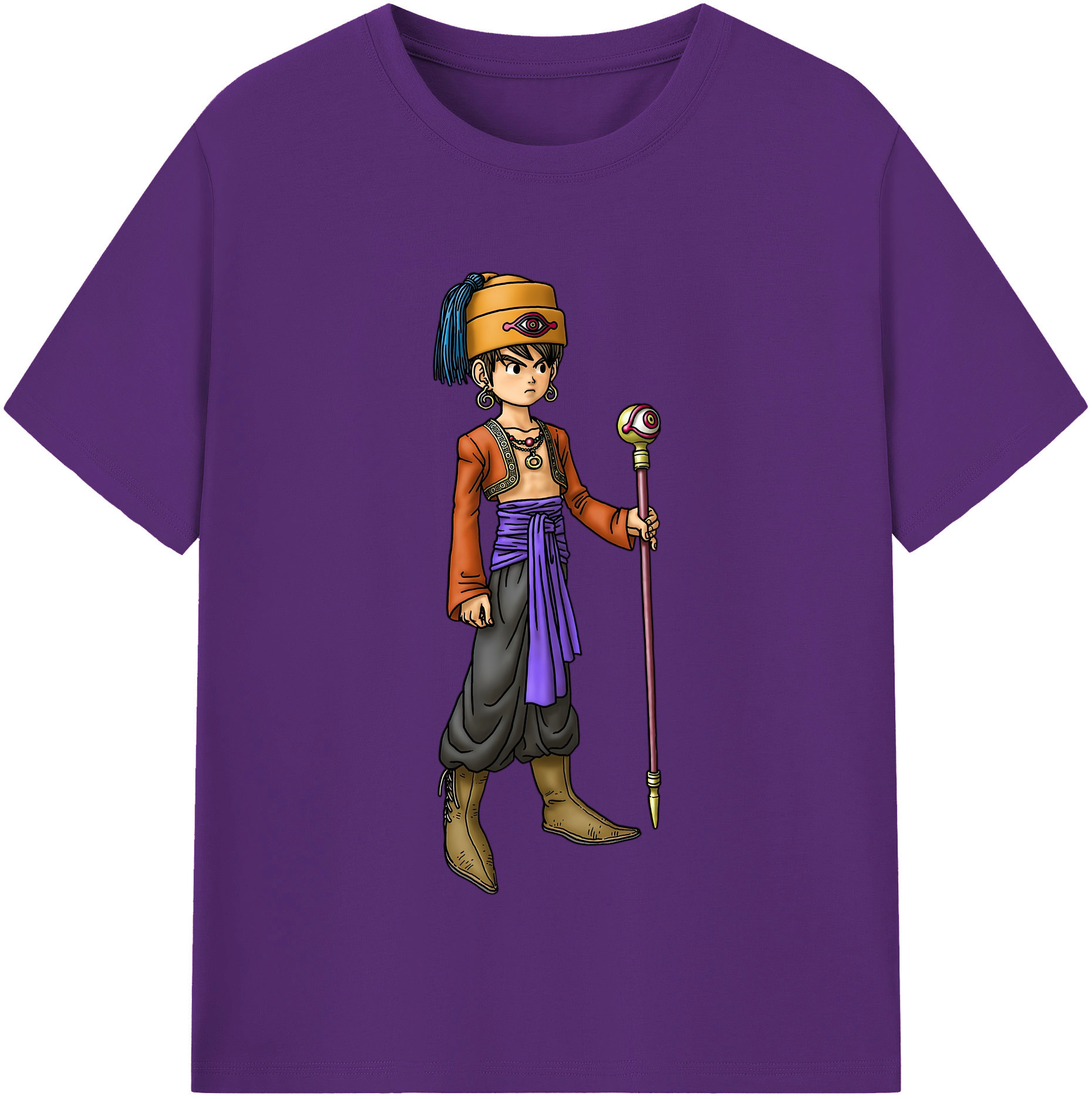 （画像用） ドラゴンクエスト Doragon Kuesuto Dragon Quest 綿100％半袖Tシャツ（フロントプリント）