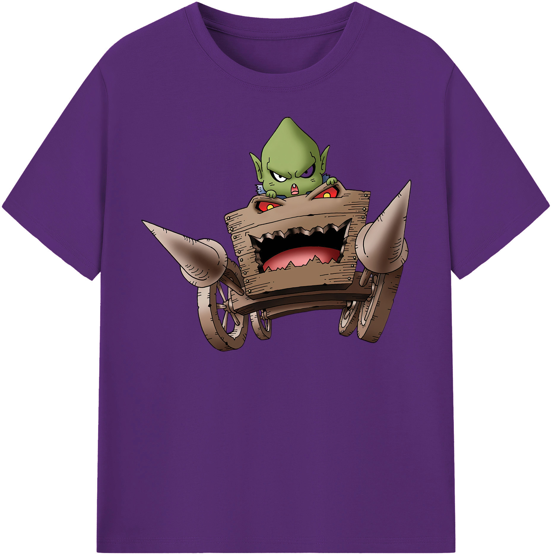 （画像用） ドラゴンクエスト Doragon Kuesuto Dragon Quest 綿100％半袖Tシャツ（フロントプリント）