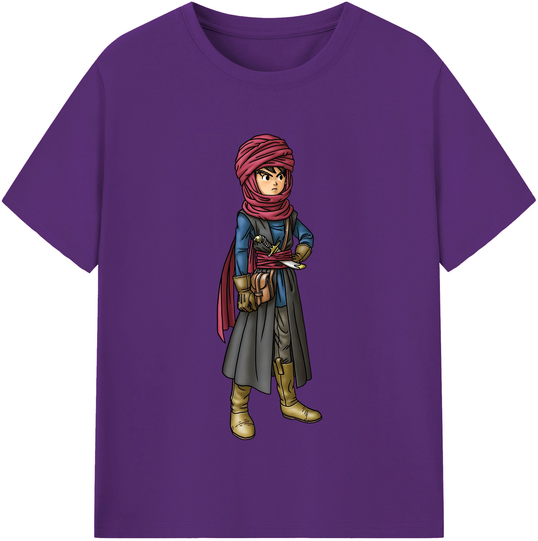 （画像用） ドラゴンクエスト Doragon Kuesuto Dragon Quest 綿100％半袖Tシャツ（フロントプリント）