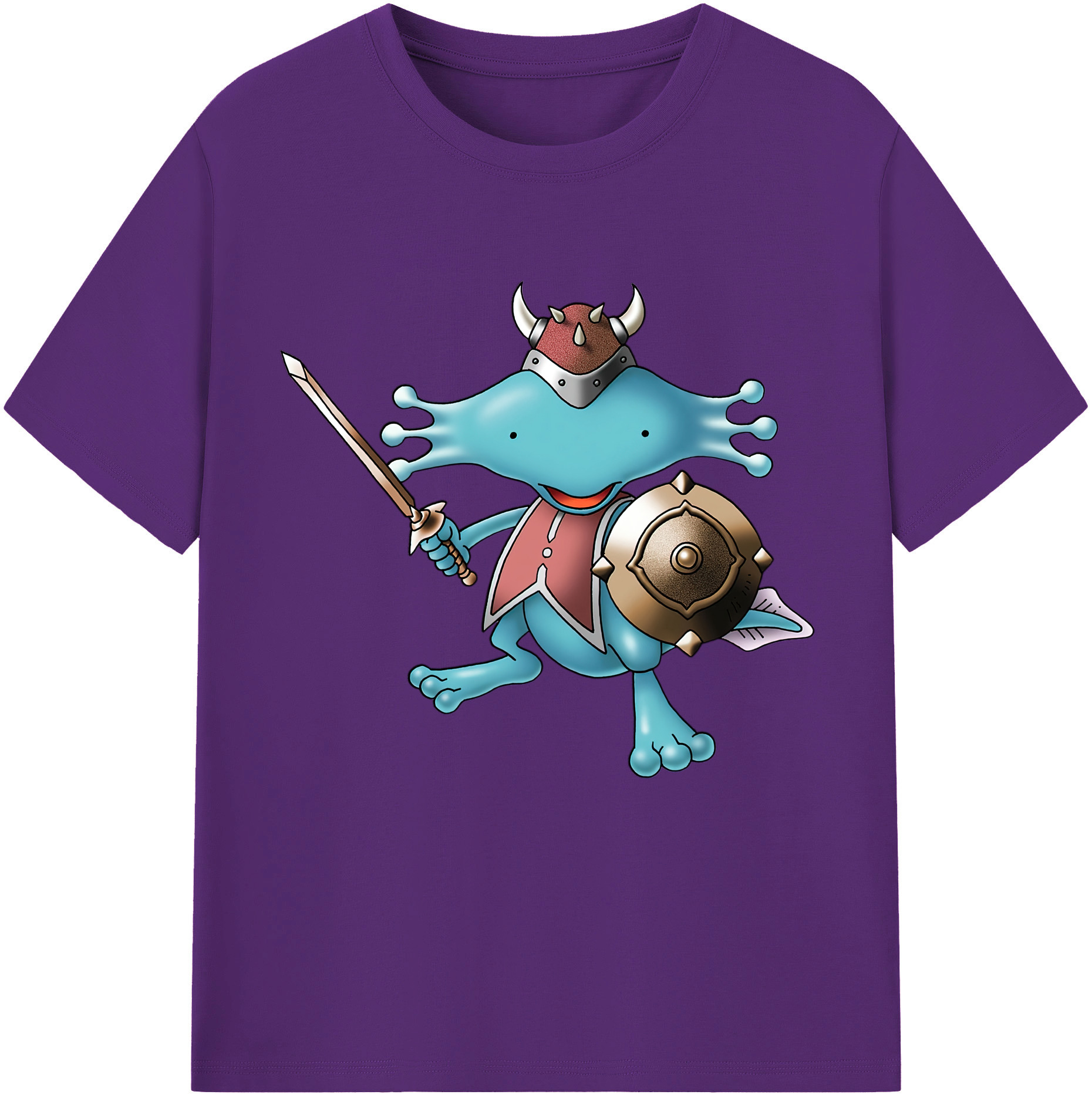 （画像用） ドラゴンクエスト Doragon Kuesuto Dragon Quest 綿100％半袖Tシャツ（フロントプリント）