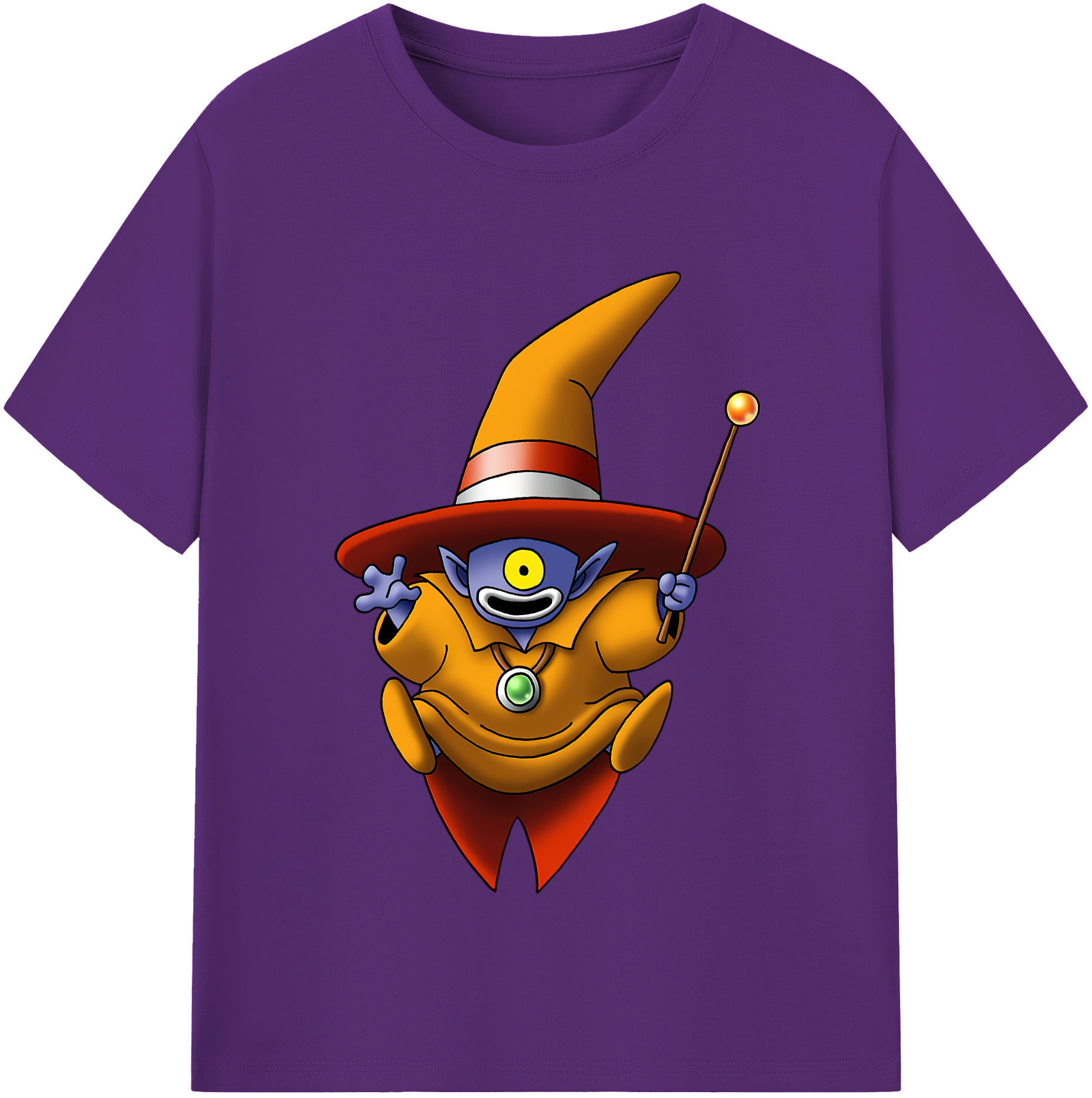 （画像用） ドラゴンクエスト Doragon Kuesuto Dragon Quest 綿100％半袖Tシャツ（フロントプリント）