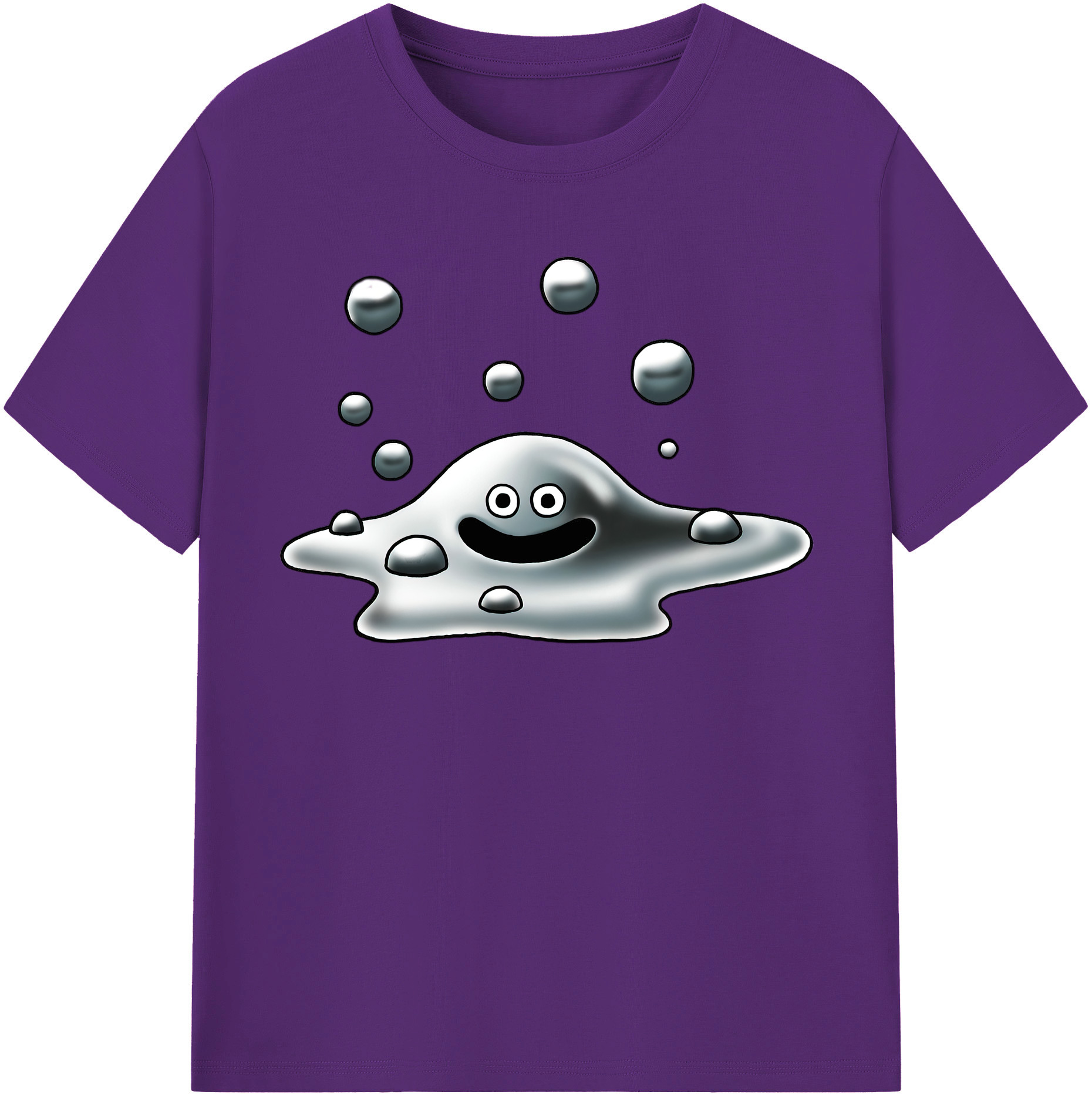（画像用） ドラゴンクエスト Doragon Kuesuto Dragon Quest 綿100％半袖Tシャツ（フロントプリント）