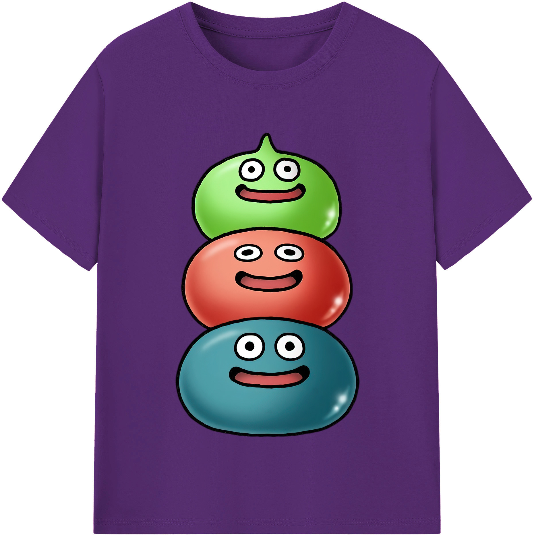 （画像用） ドラゴンクエスト Doragon Kuesuto Dragon Quest 綿100％半袖Tシャツ（フロントプリント）