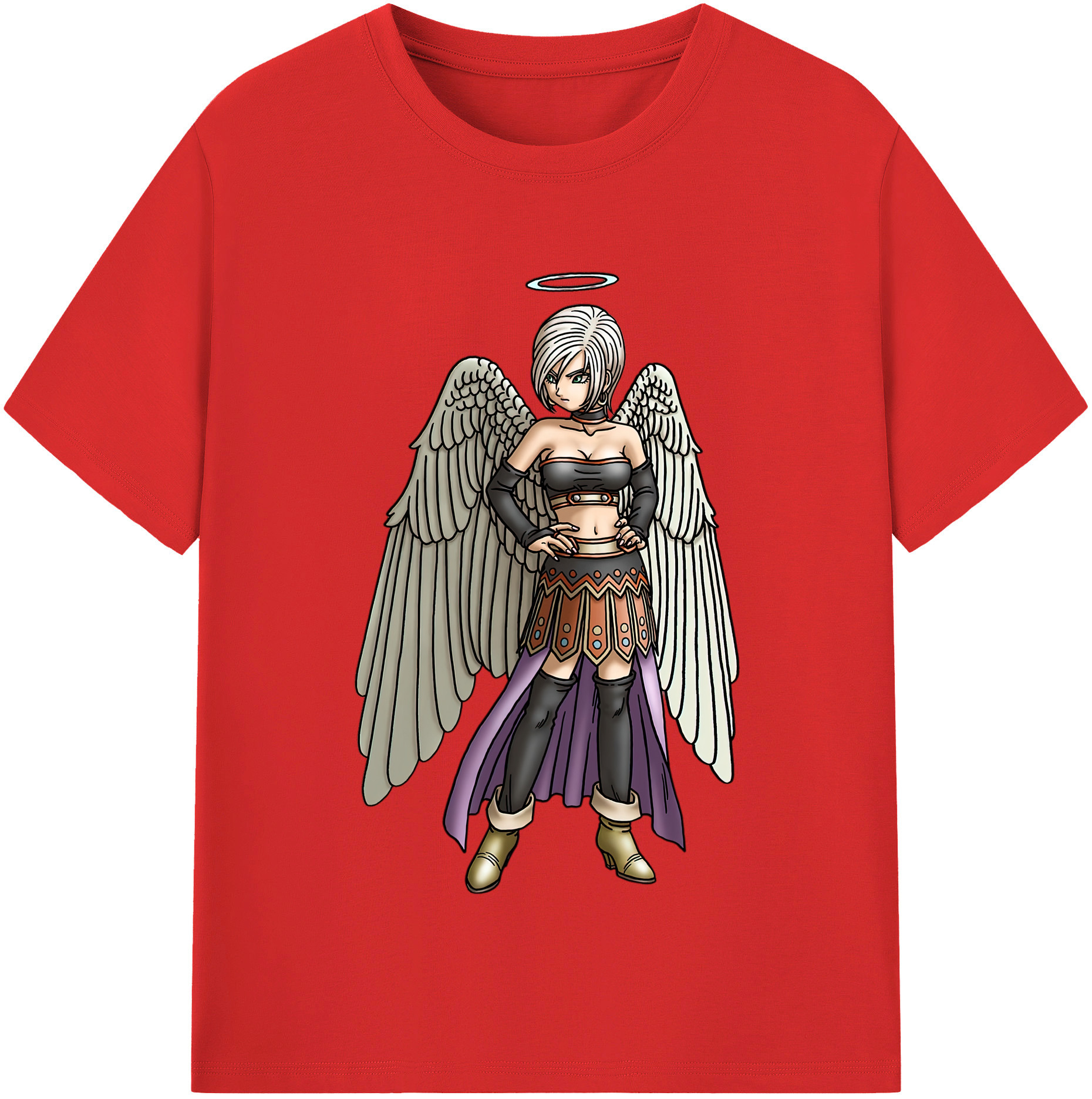 （画像用） ドラゴンクエスト Doragon Kuesuto Dragon Quest 綿100％半袖Tシャツ（フロントプリント）