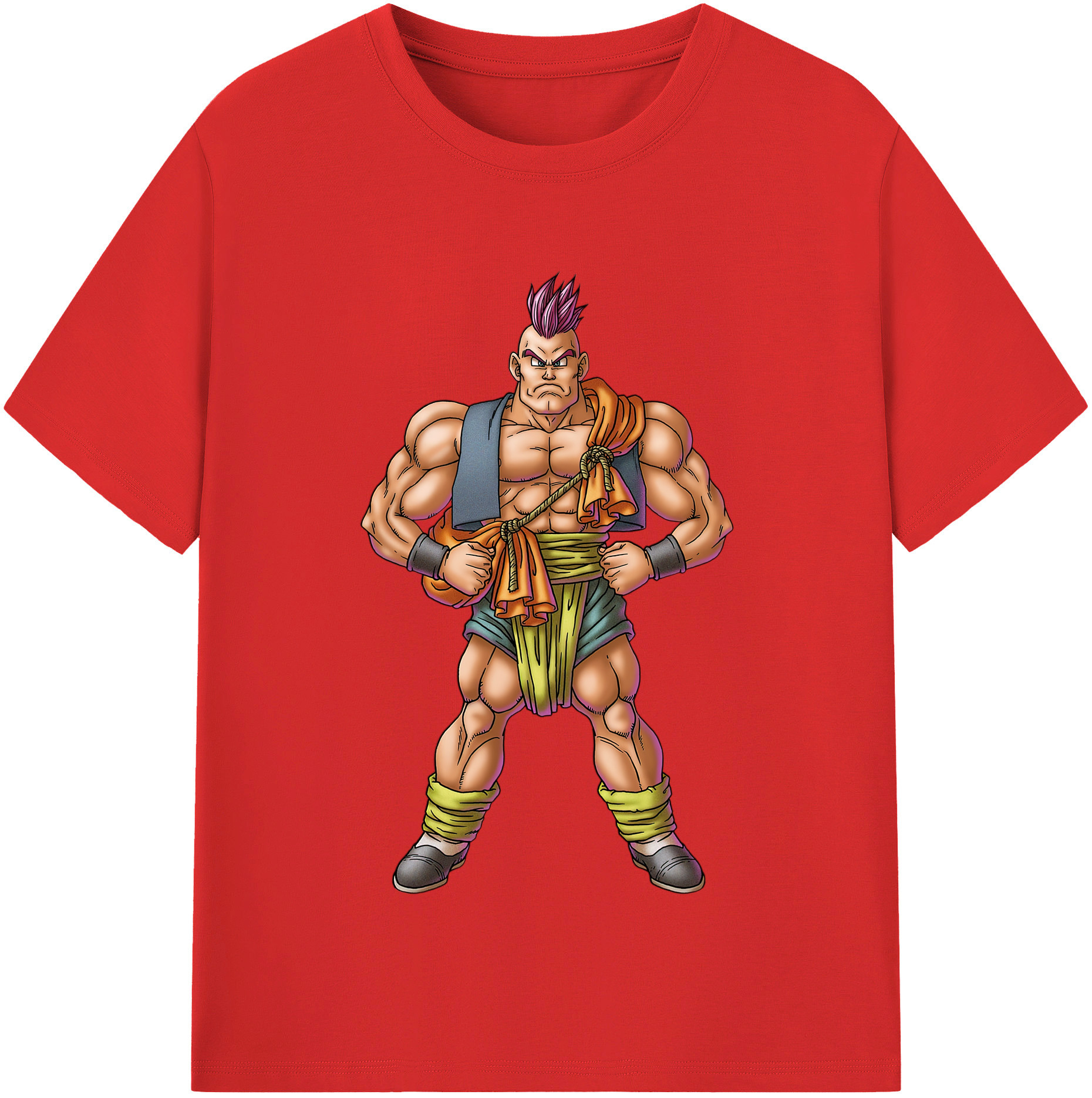 （画像用） ドラゴンクエスト Doragon Kuesuto Dragon Quest 綿100％半袖Tシャツ（フロントプリント）