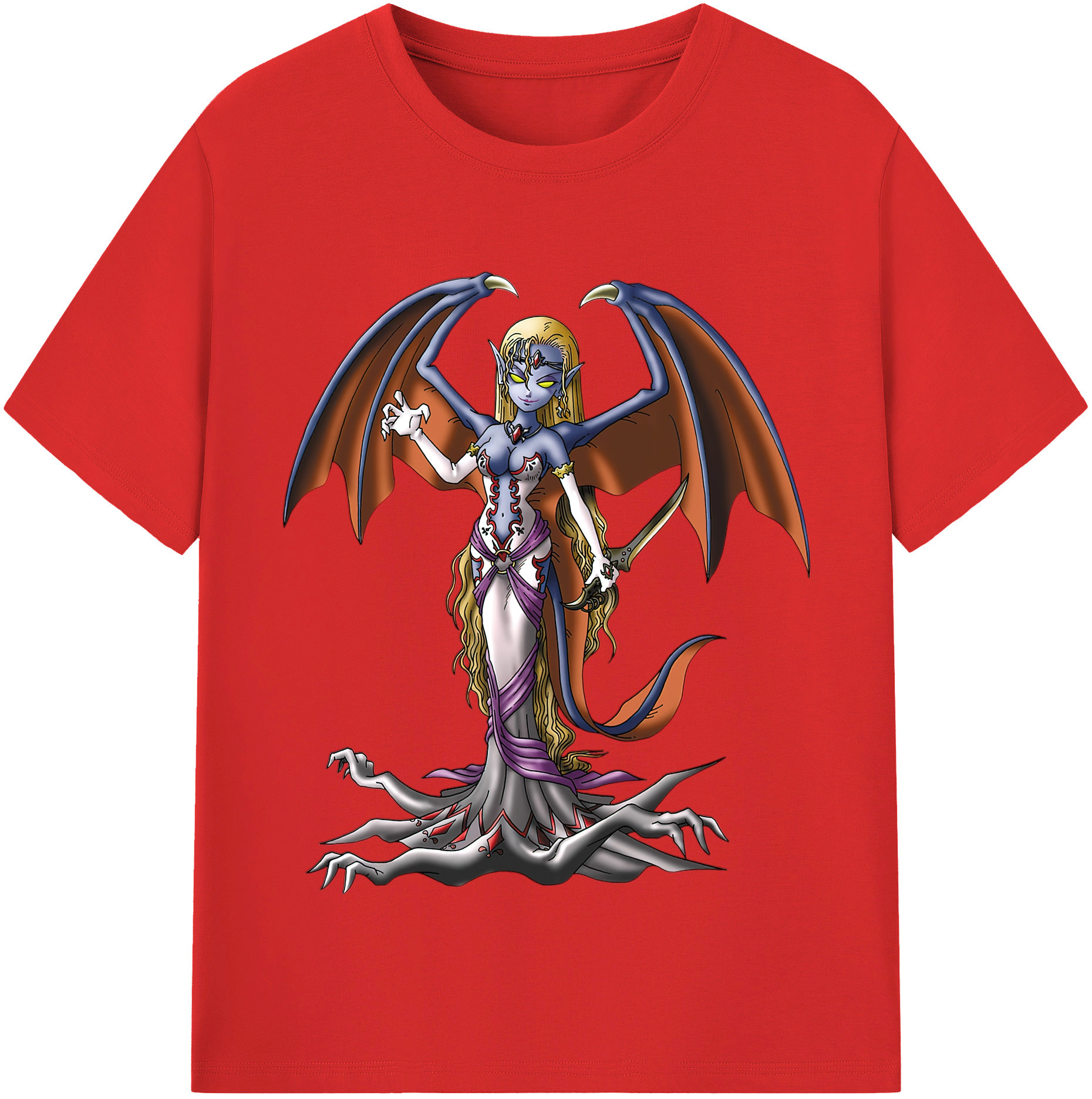 （画像用） ドラゴンクエスト Doragon Kuesuto Dragon Quest 綿100％半袖Tシャツ（フロントプリント）