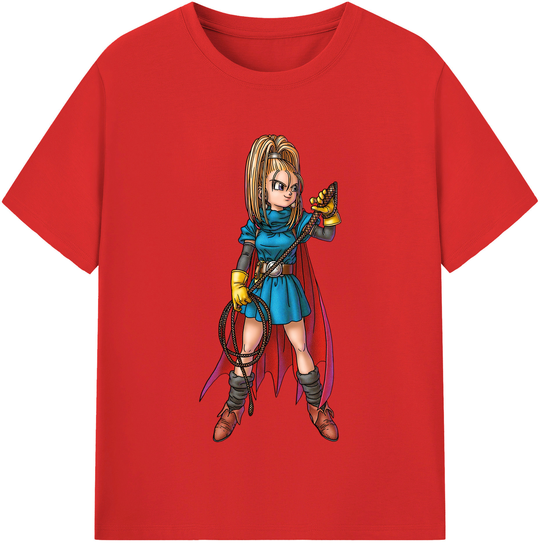 （画像用） ドラゴンクエスト Doragon Kuesuto Dragon Quest 綿100％半袖Tシャツ（フロントプリント）