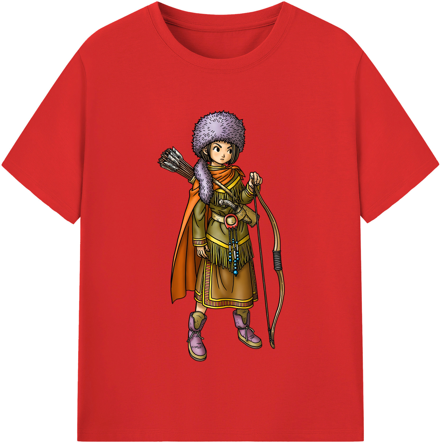 （画像用） ドラゴンクエスト Doragon Kuesuto Dragon Quest 綿100％半袖Tシャツ（フロントプリント）
