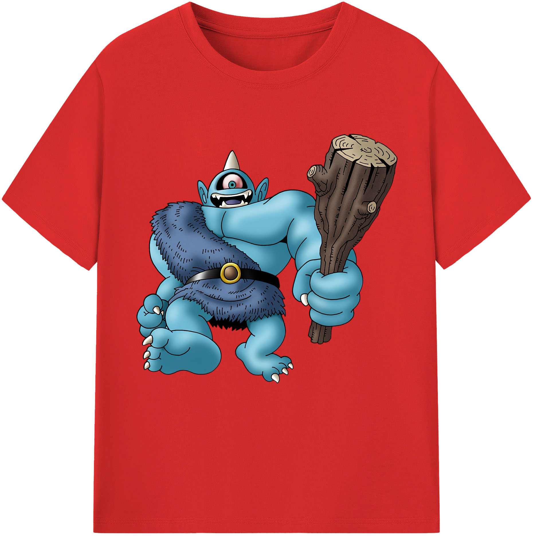 （画像用） ドラゴンクエスト Doragon Kuesuto Dragon Quest 綿100％半袖Tシャツ（フロントプリント）