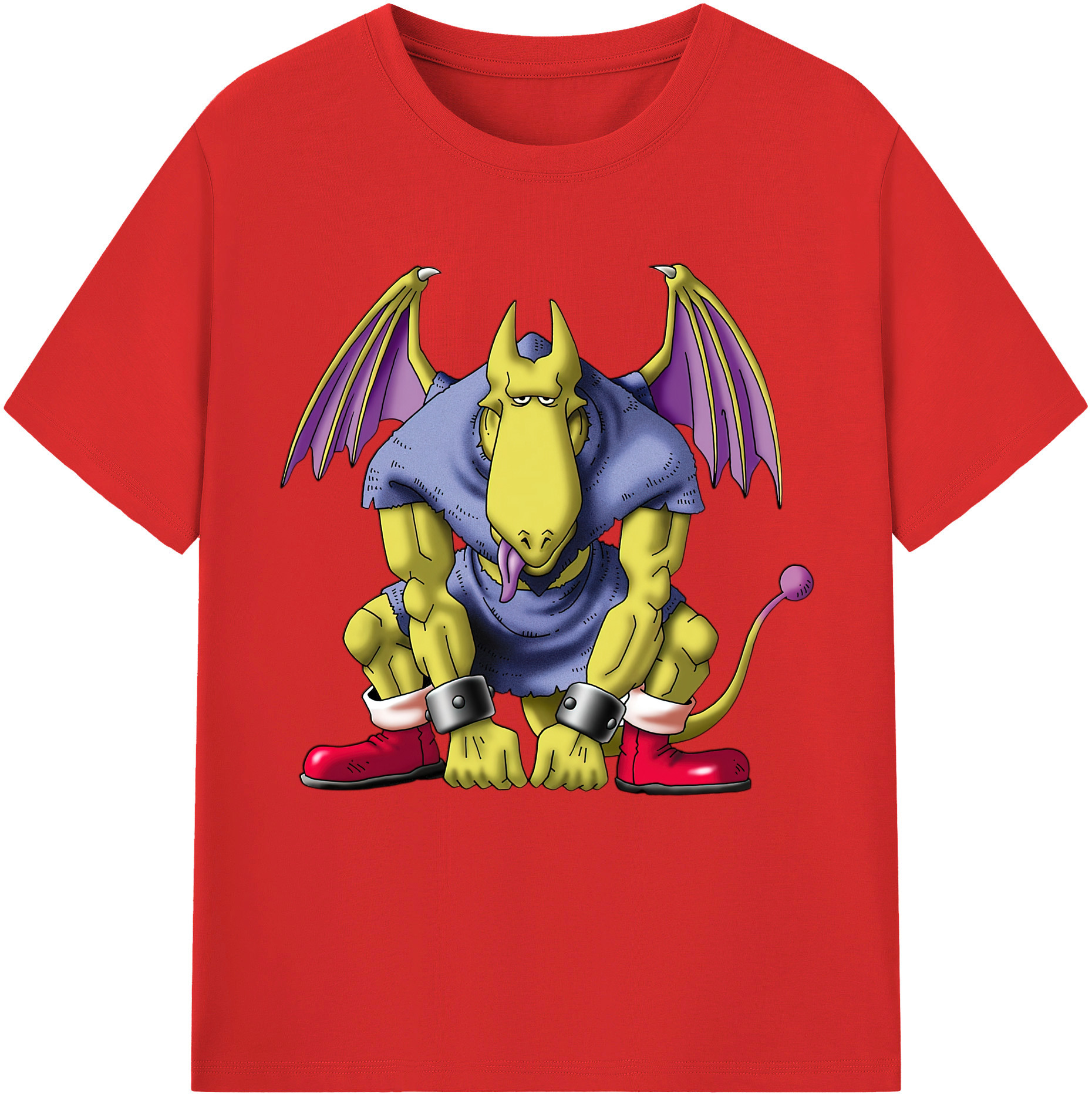 （画像用） ドラゴンクエスト Doragon Kuesuto Dragon Quest 綿100％半袖Tシャツ（フロントプリント）
