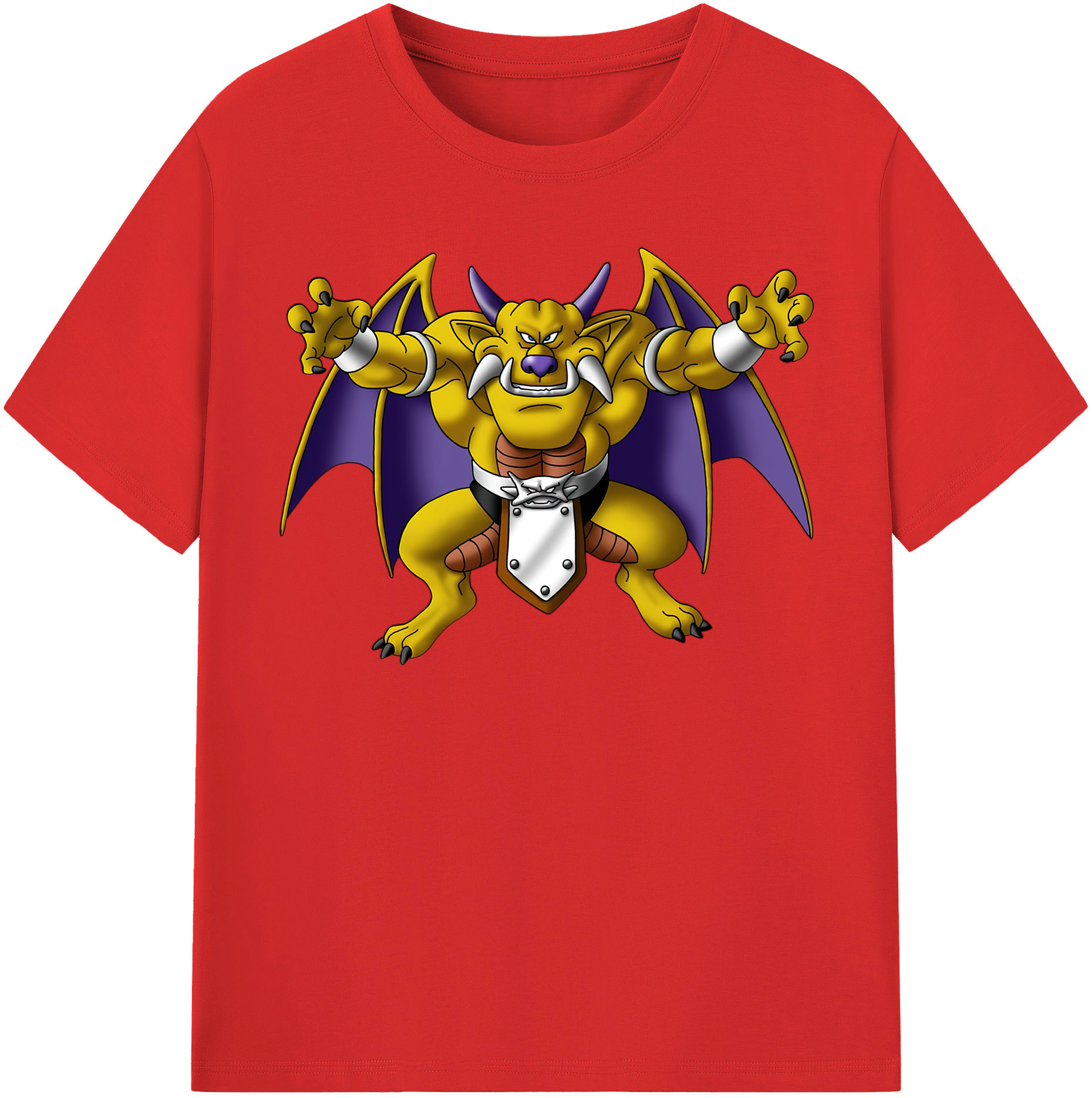 （画像用） ドラゴンクエスト Doragon Kuesuto Dragon Quest 綿100％半袖Tシャツ（フロントプリント）